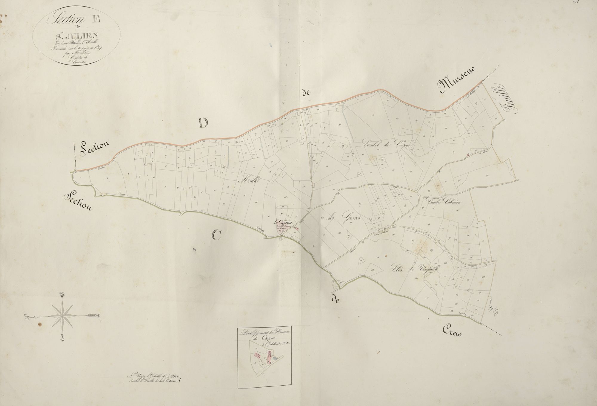 section E de Saint-Julien, 1ère feuille