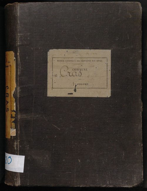 Folios 1-475. Augmentations et diminutions (1914-1930)