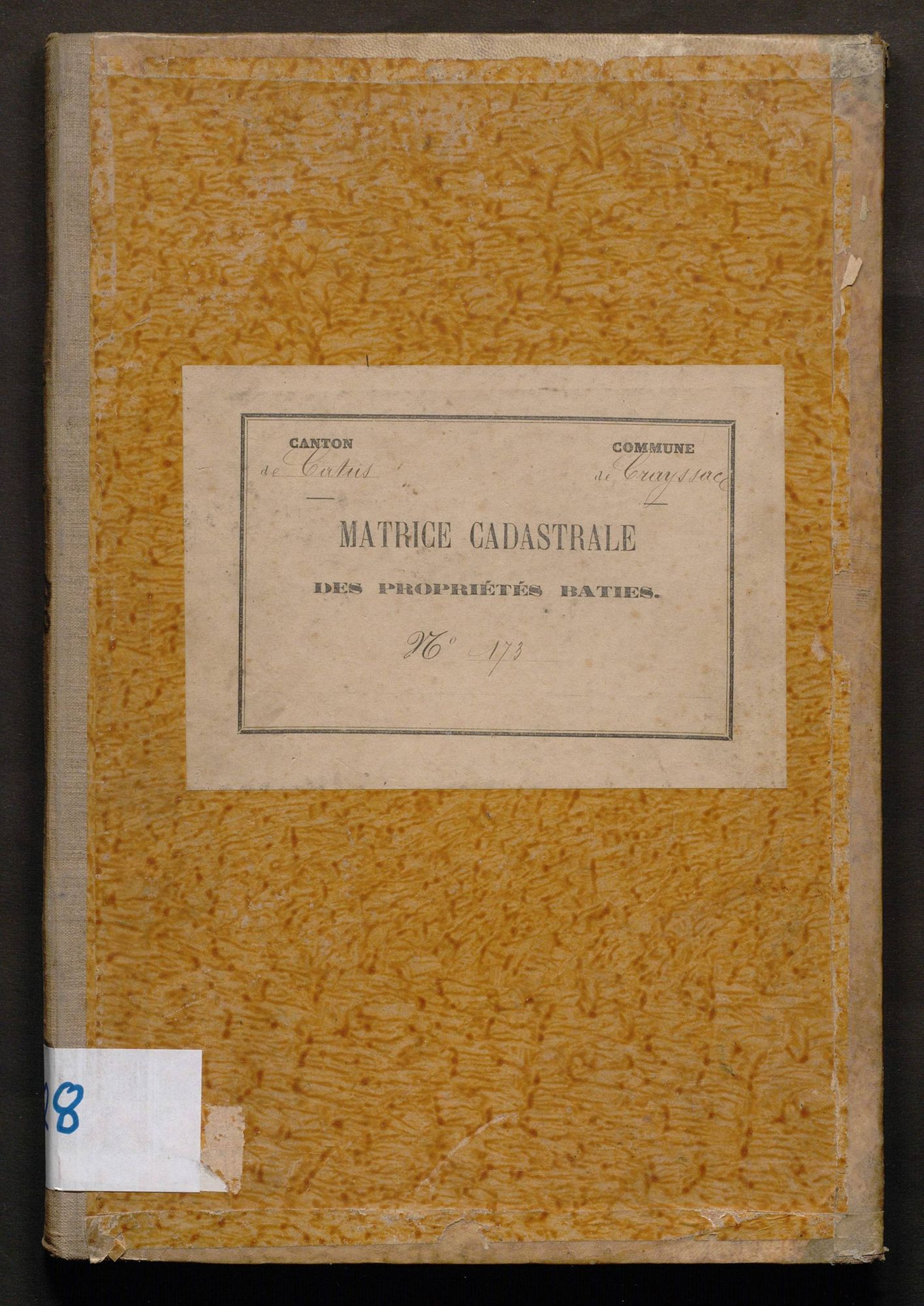 Cases 1-211. Augmentations et diminutions (1880-1891)