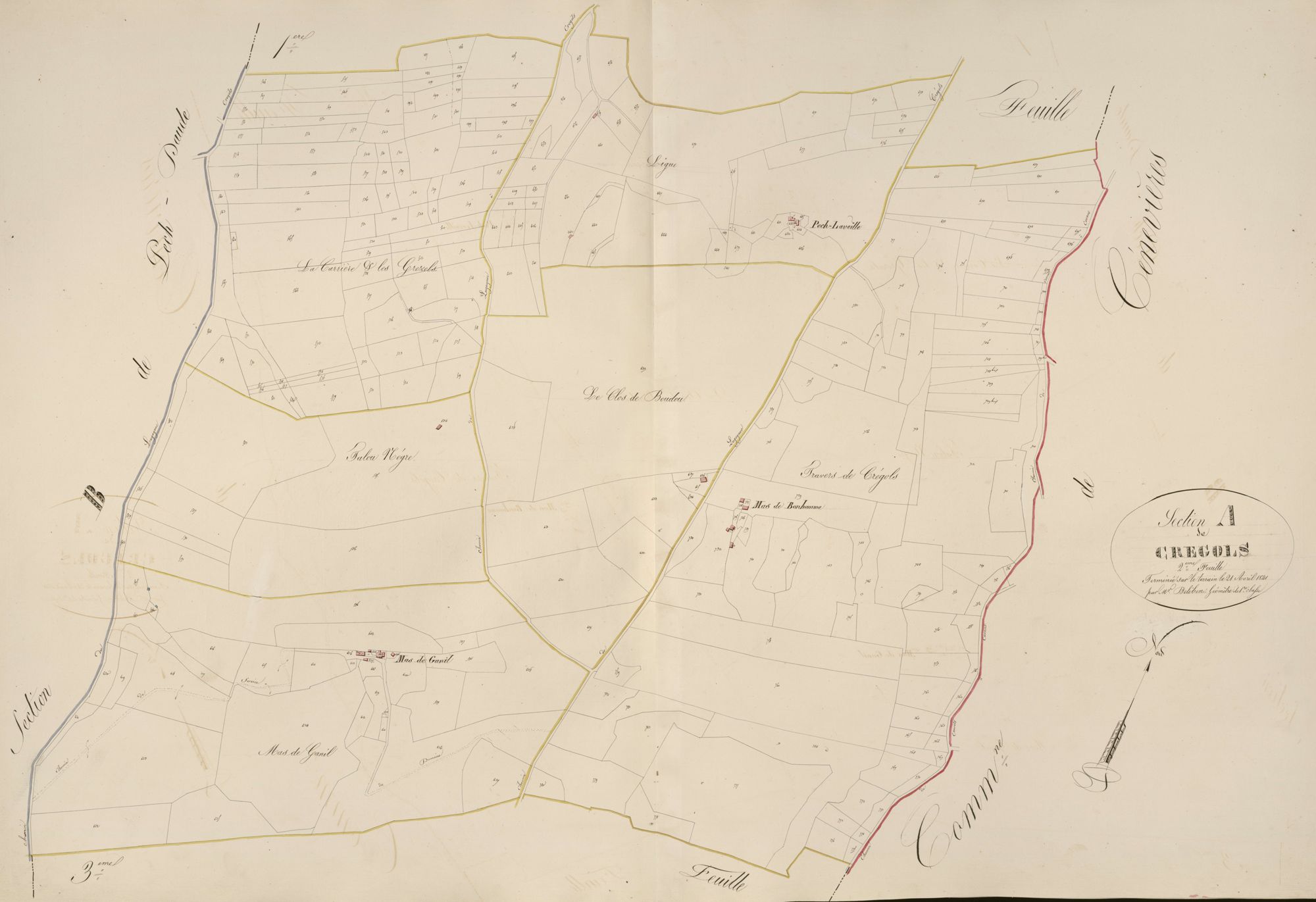 section A de Crégols, 2ème feuille