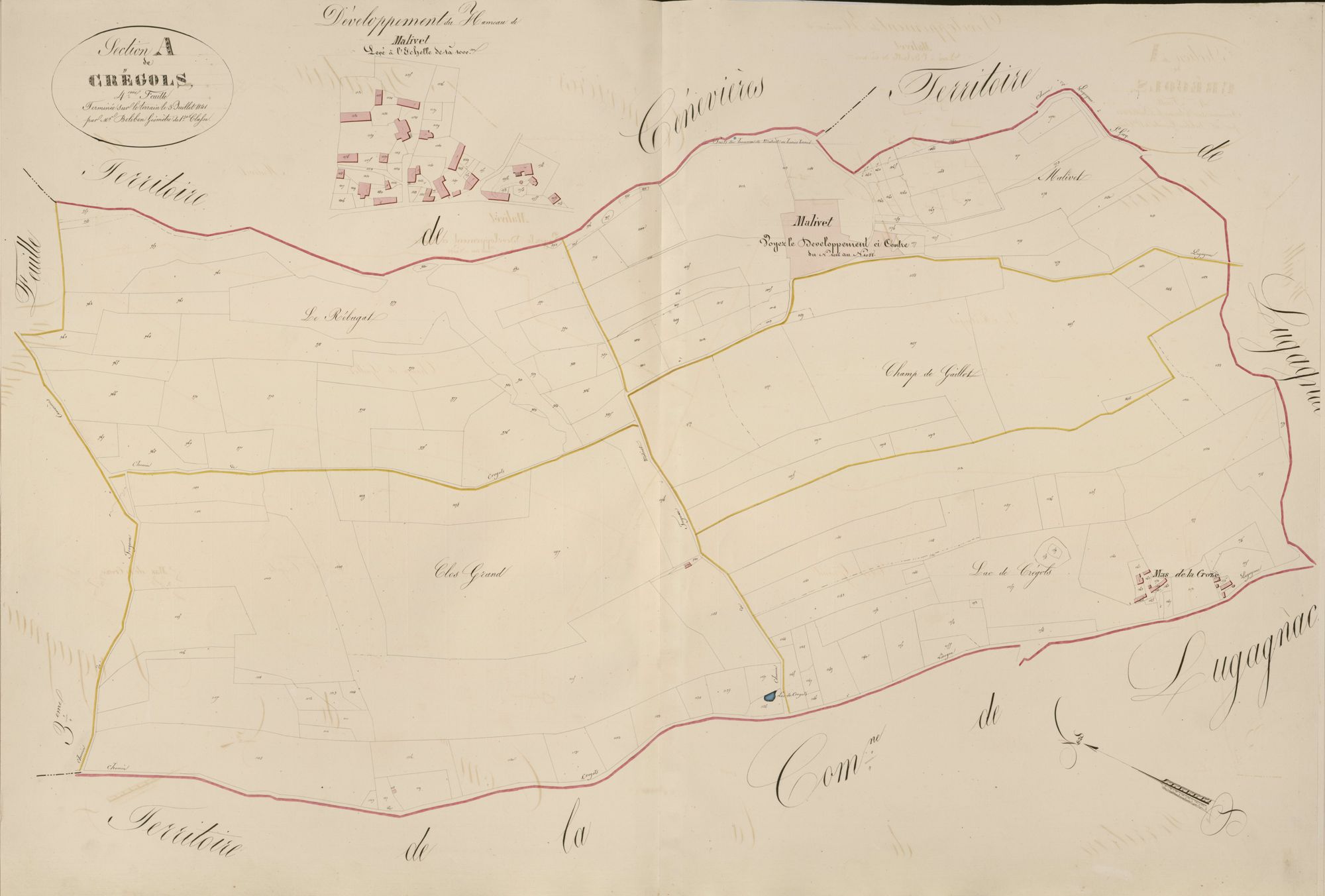 section A de Crégols, 4ème feuille