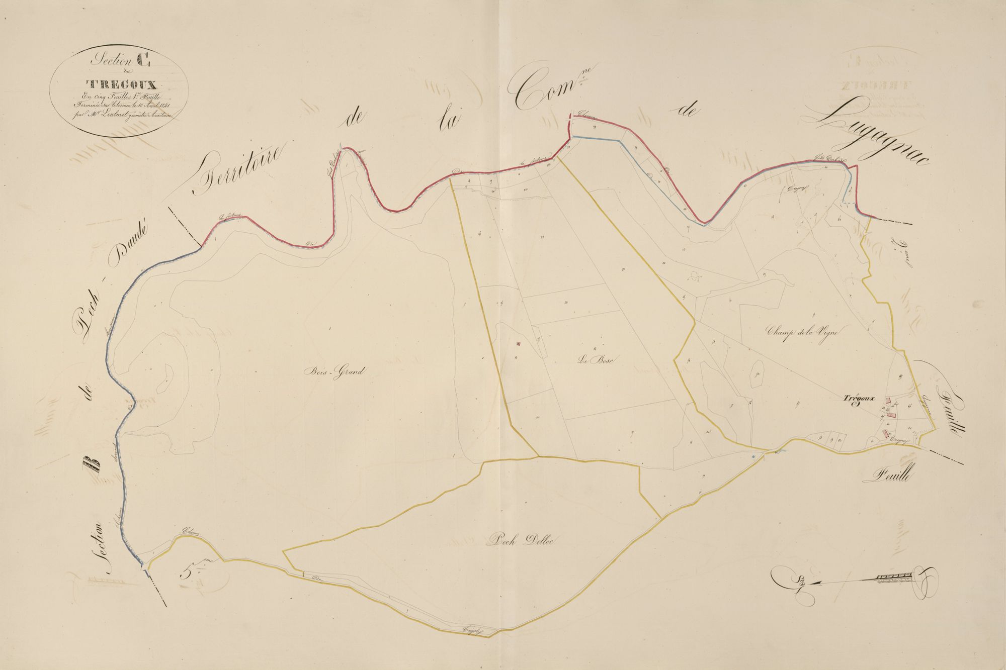section C de Trégoux, 1ère feuille