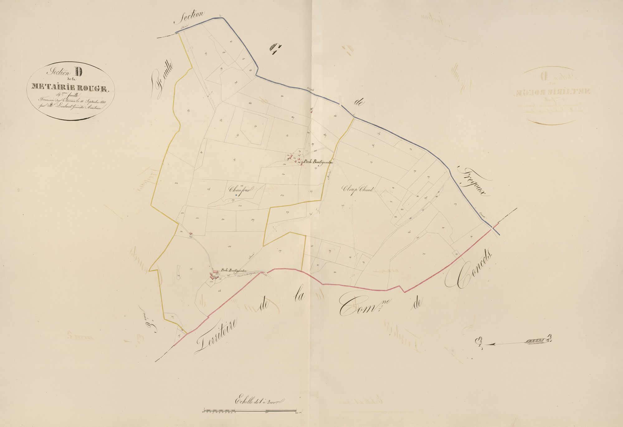 section D de Métairie Rouge, 4ème feuille