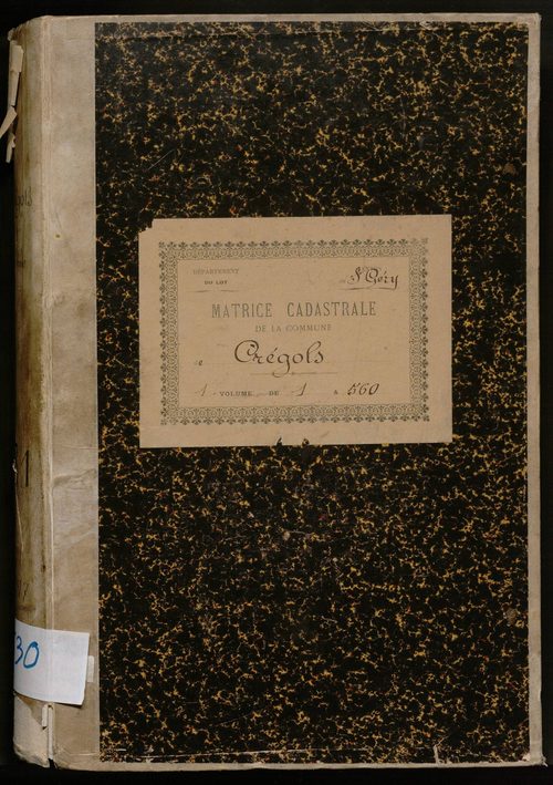 Folios 1-560. Augmentations et diminutions (1845-1914)