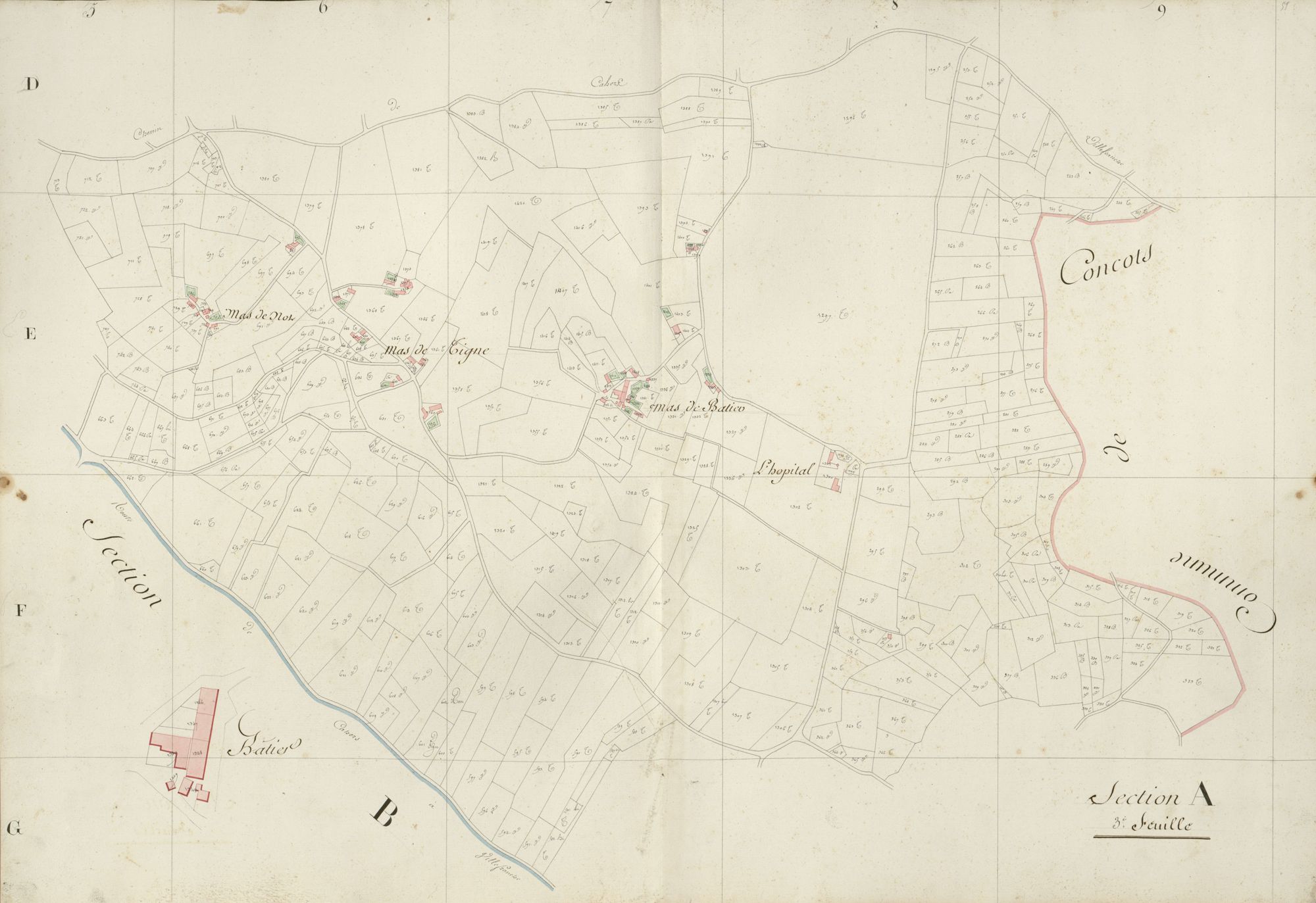 section A, 3ème feuille