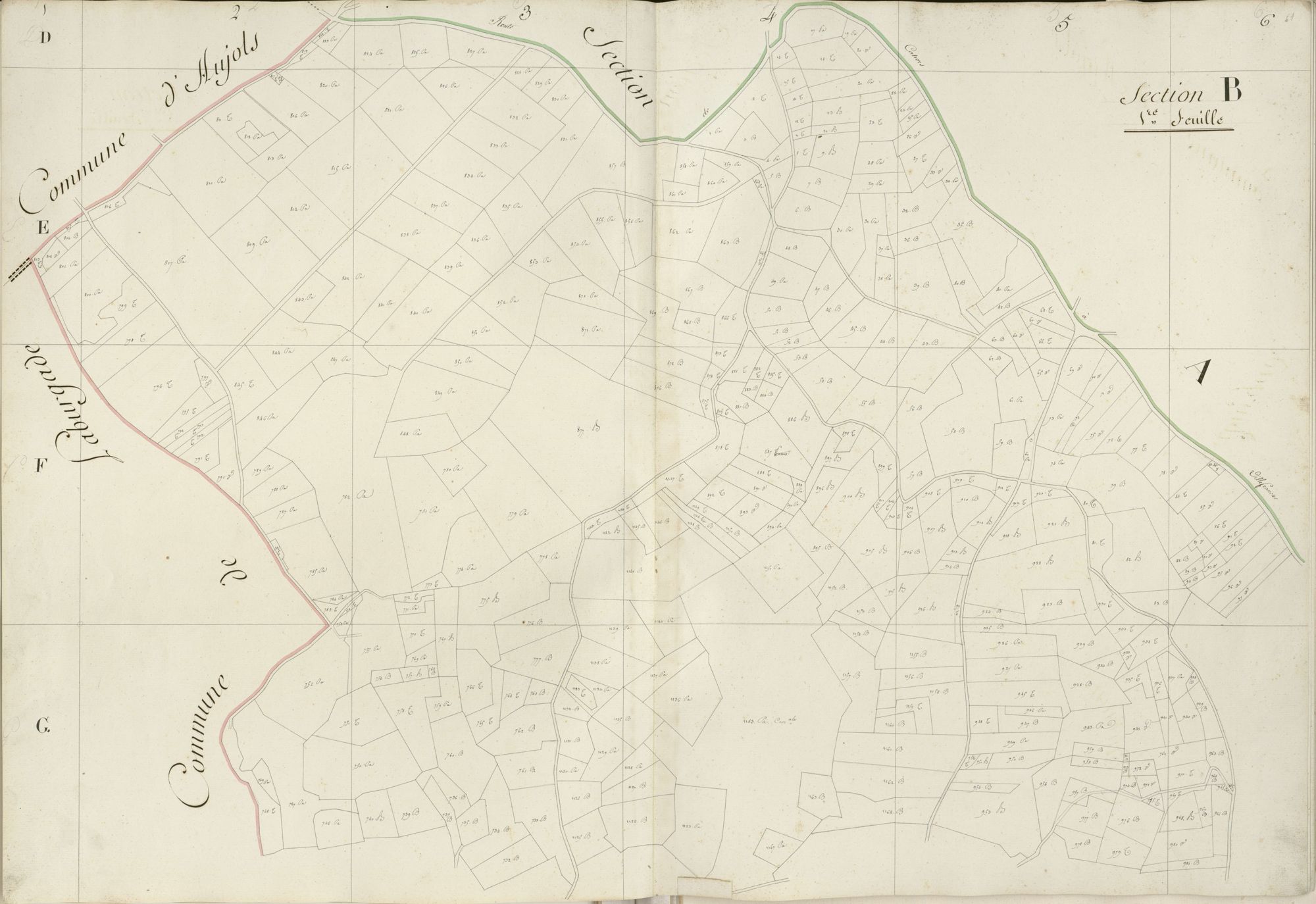 section B, 1ère feuille