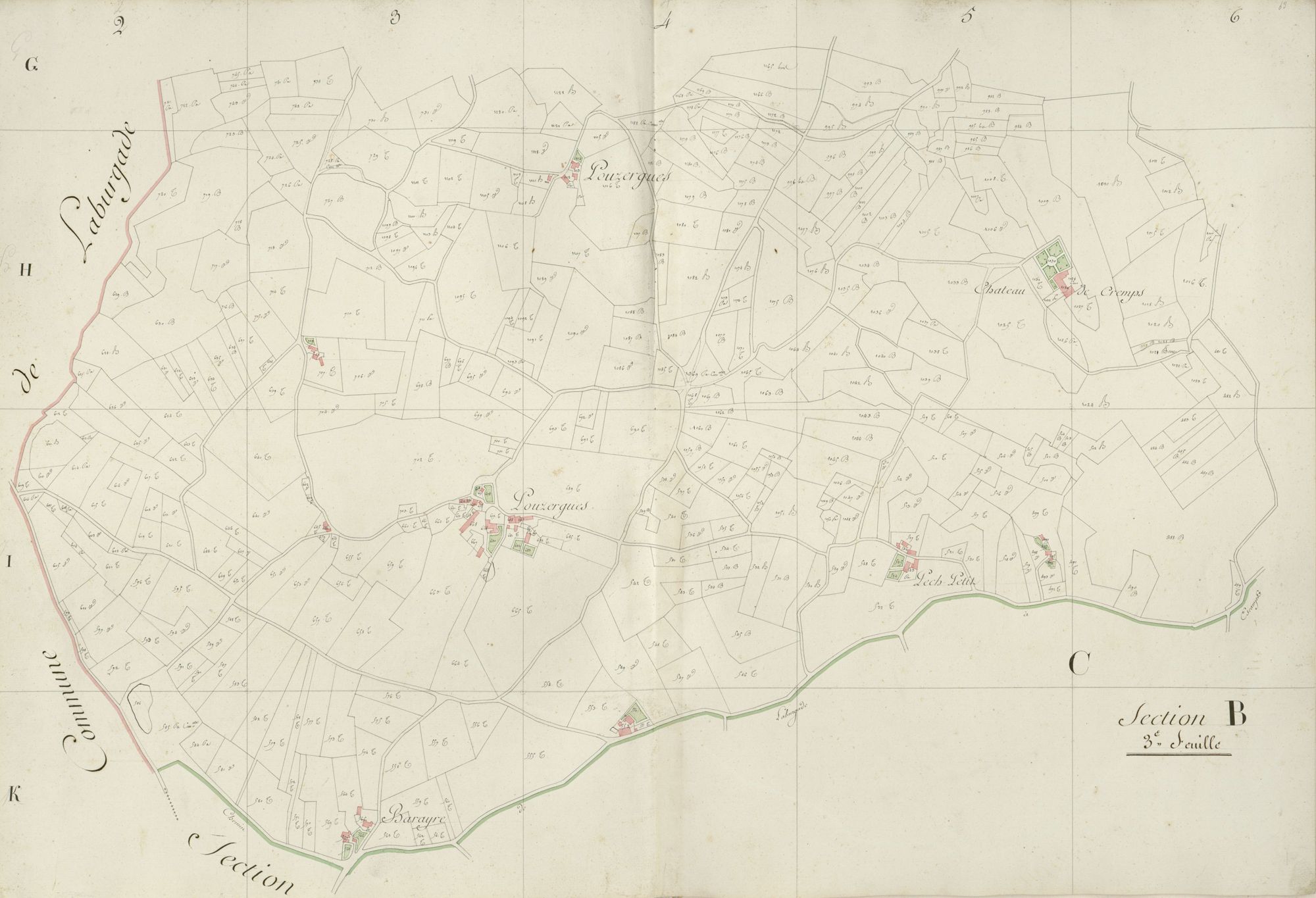 section B, 3ème feuille