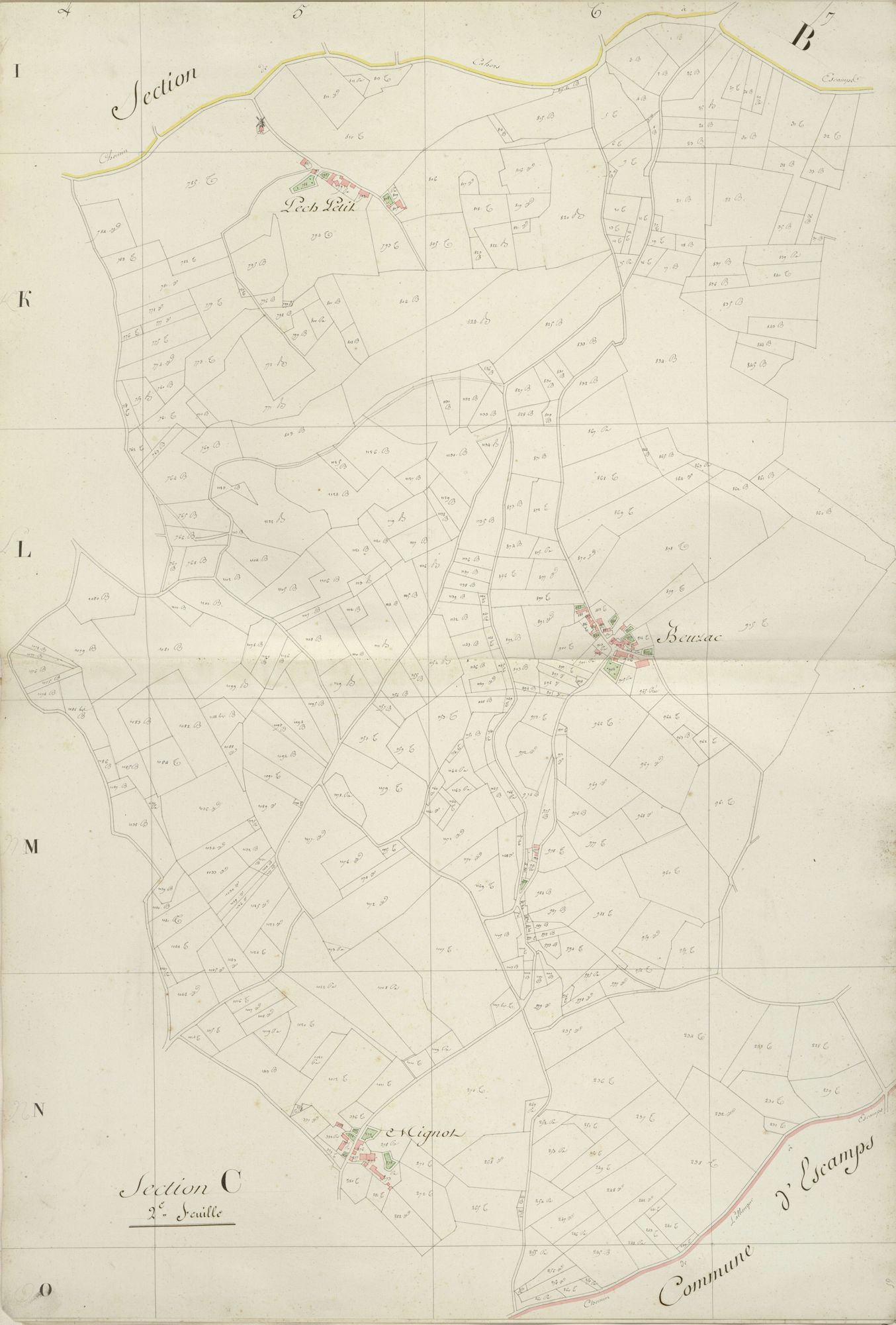 section C, 2ème feuille