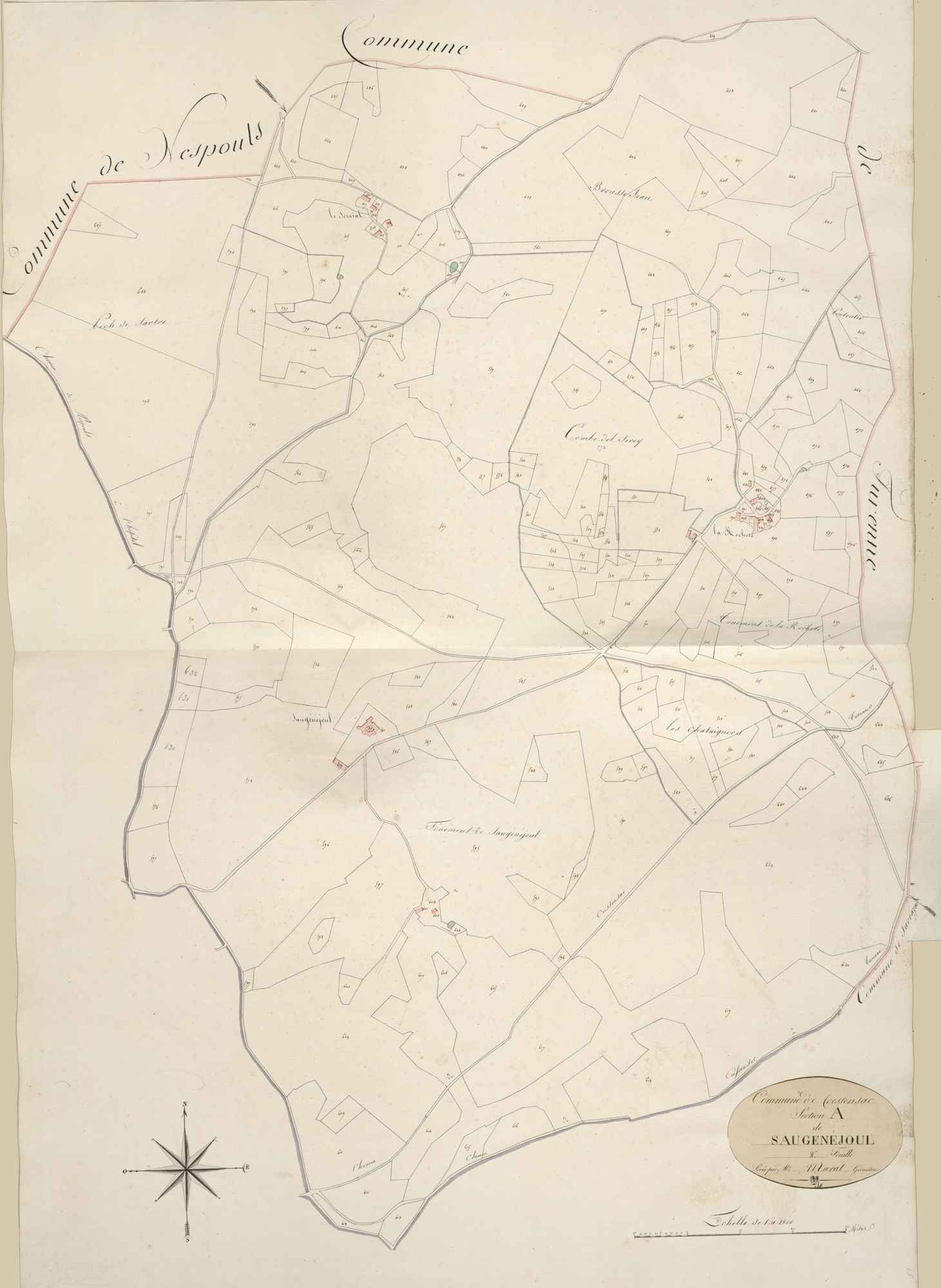 section A de Saugenejoul, 2ème feuille