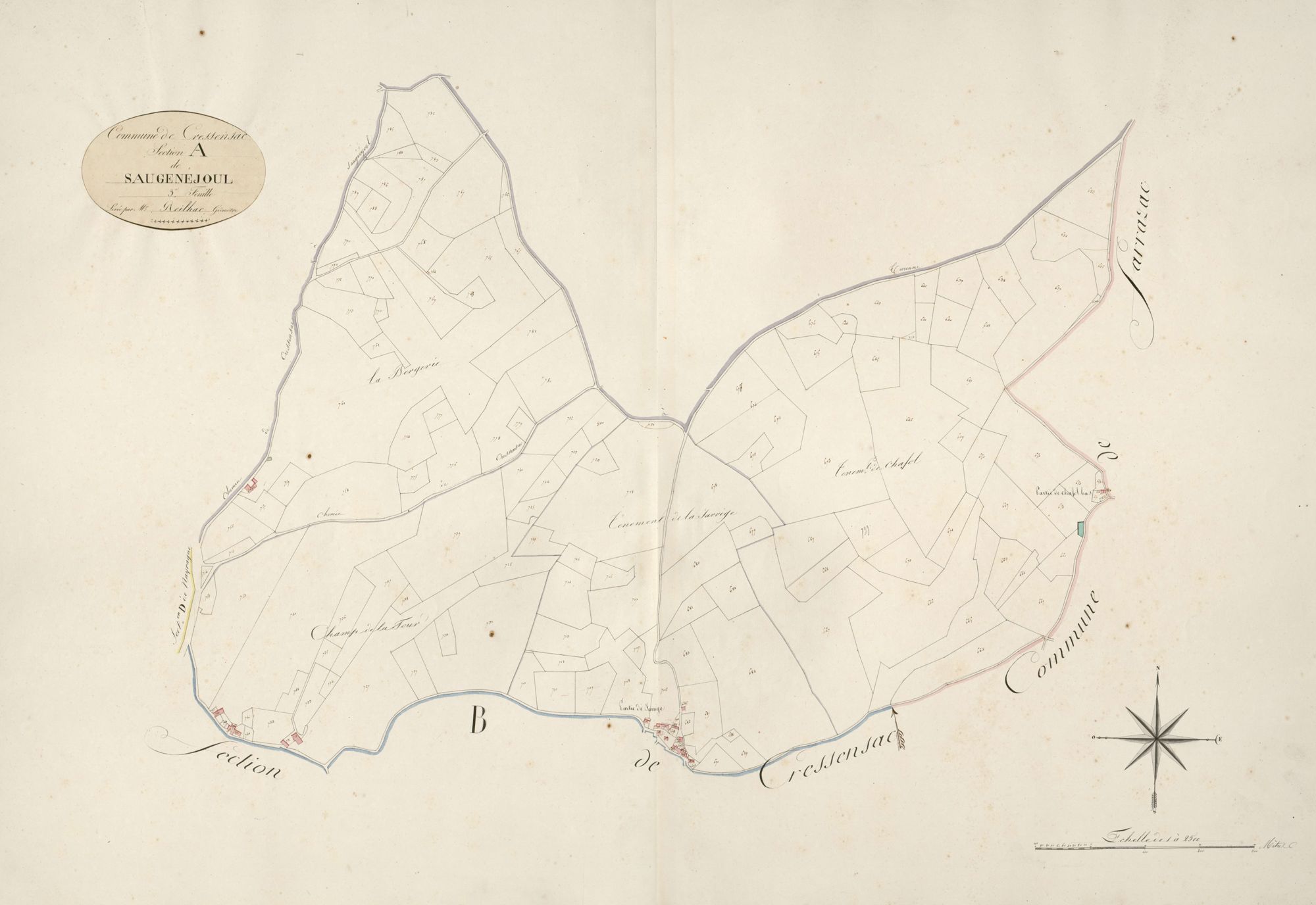 section A de Saugenejoul, 3ème feuille