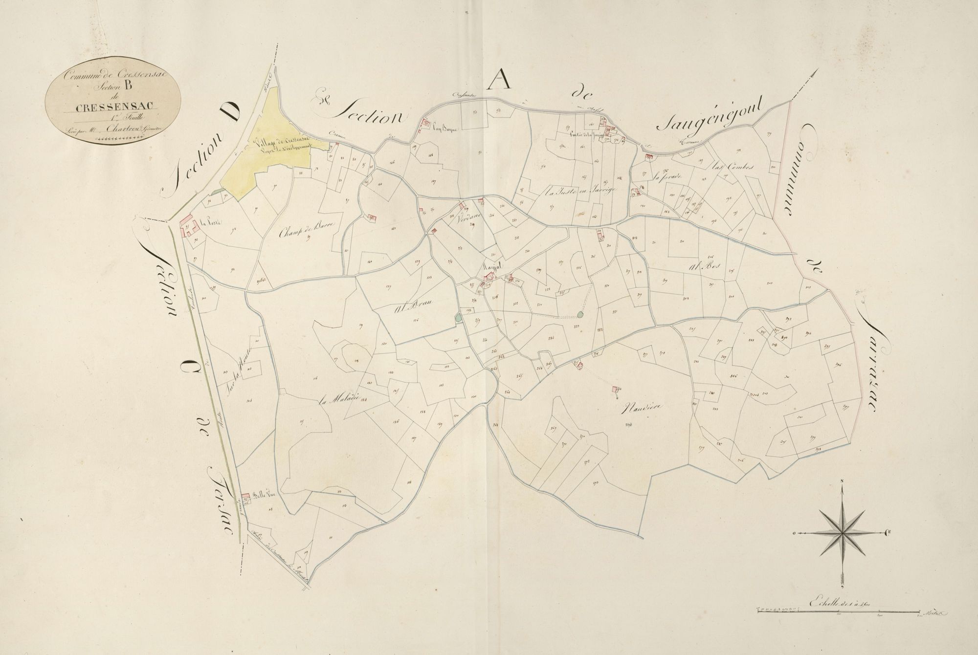 section B de Cressensac, 1ère feuille