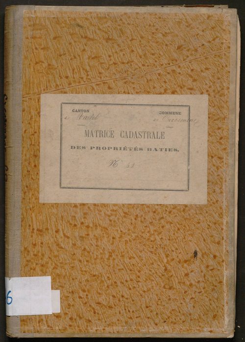 Cases 1-328. Augmentations et diminutions (1880-1911)