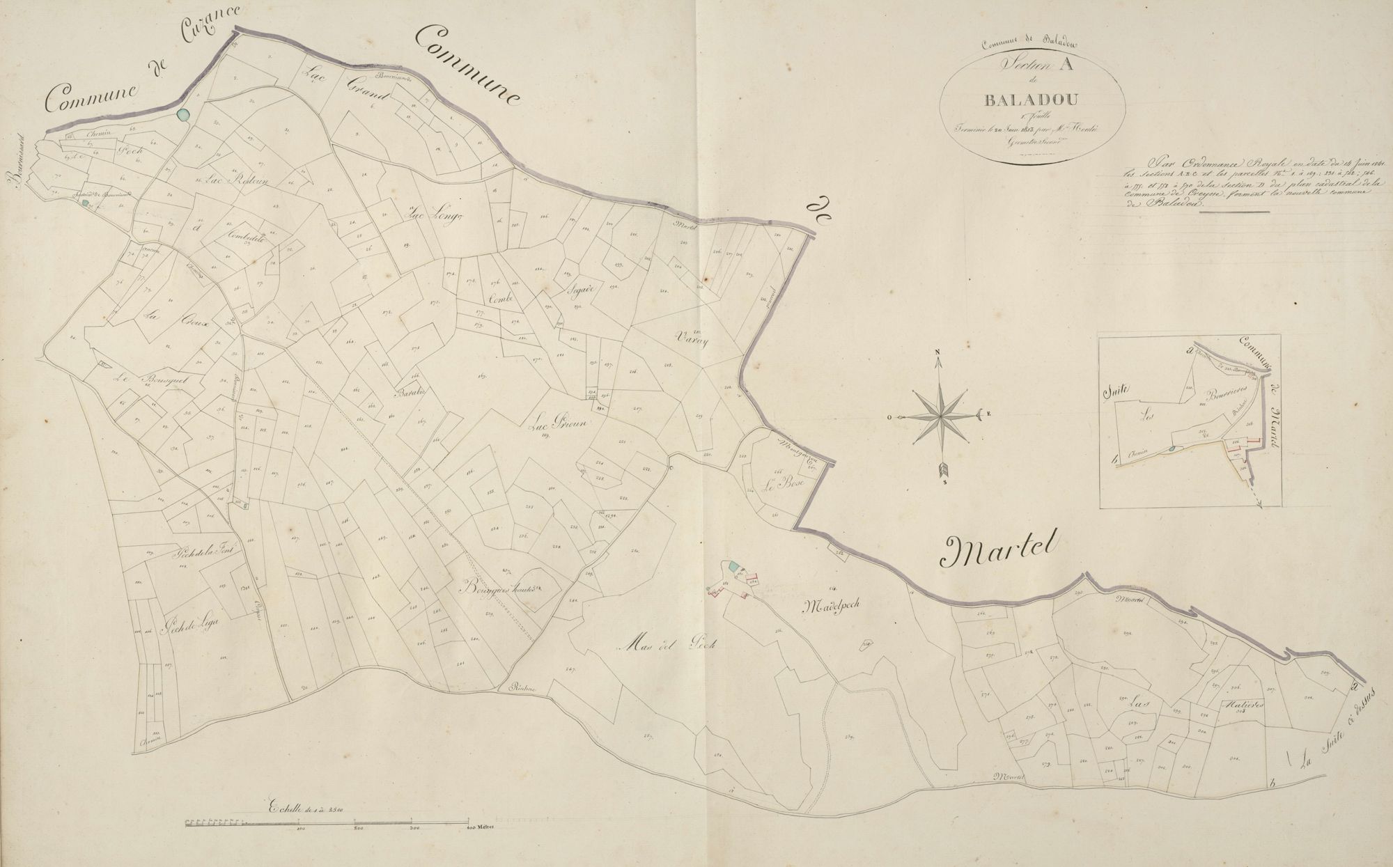 section A de Baladou, 1ère feuille
