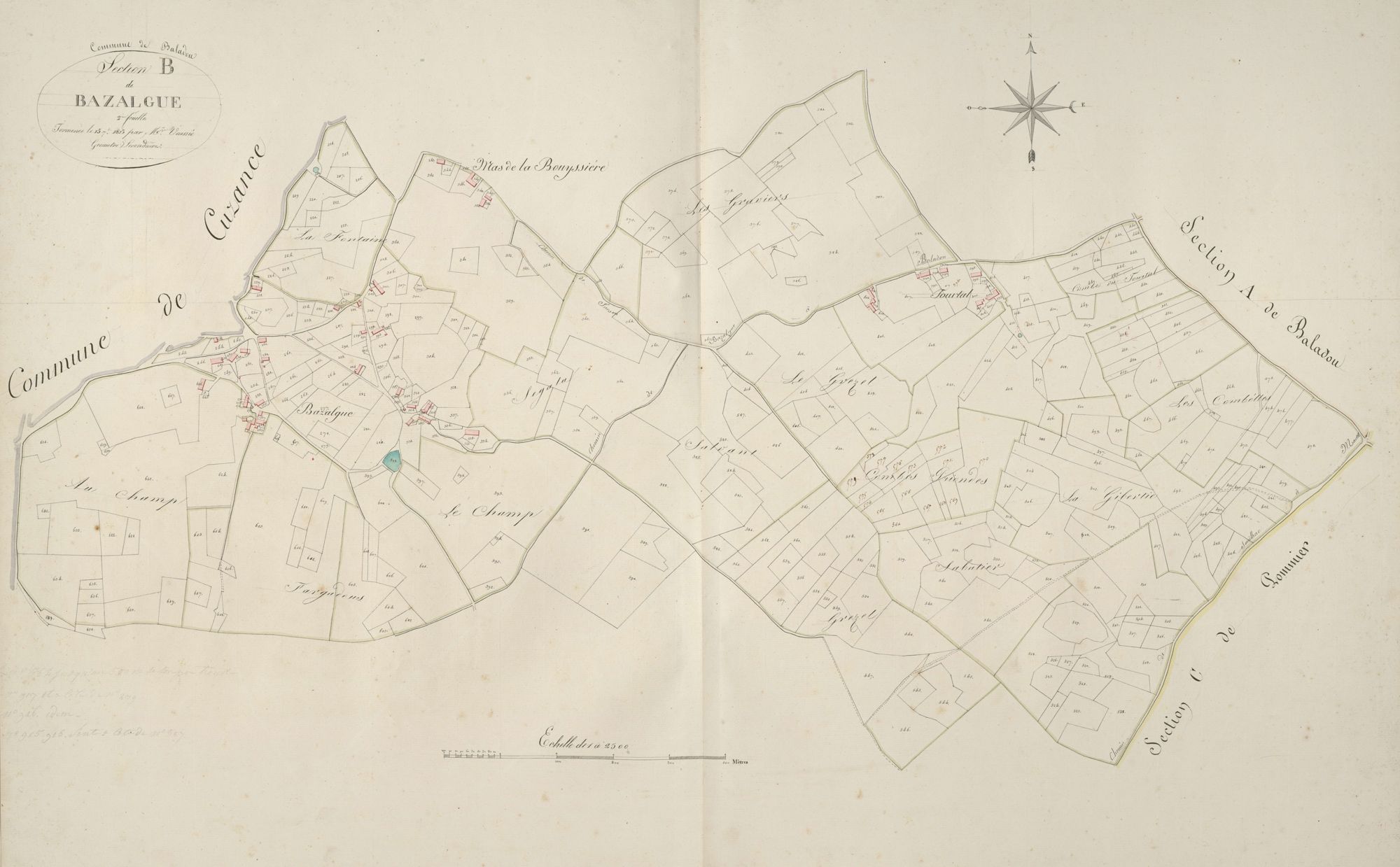 section B de Bazalgue, 2ème feuille