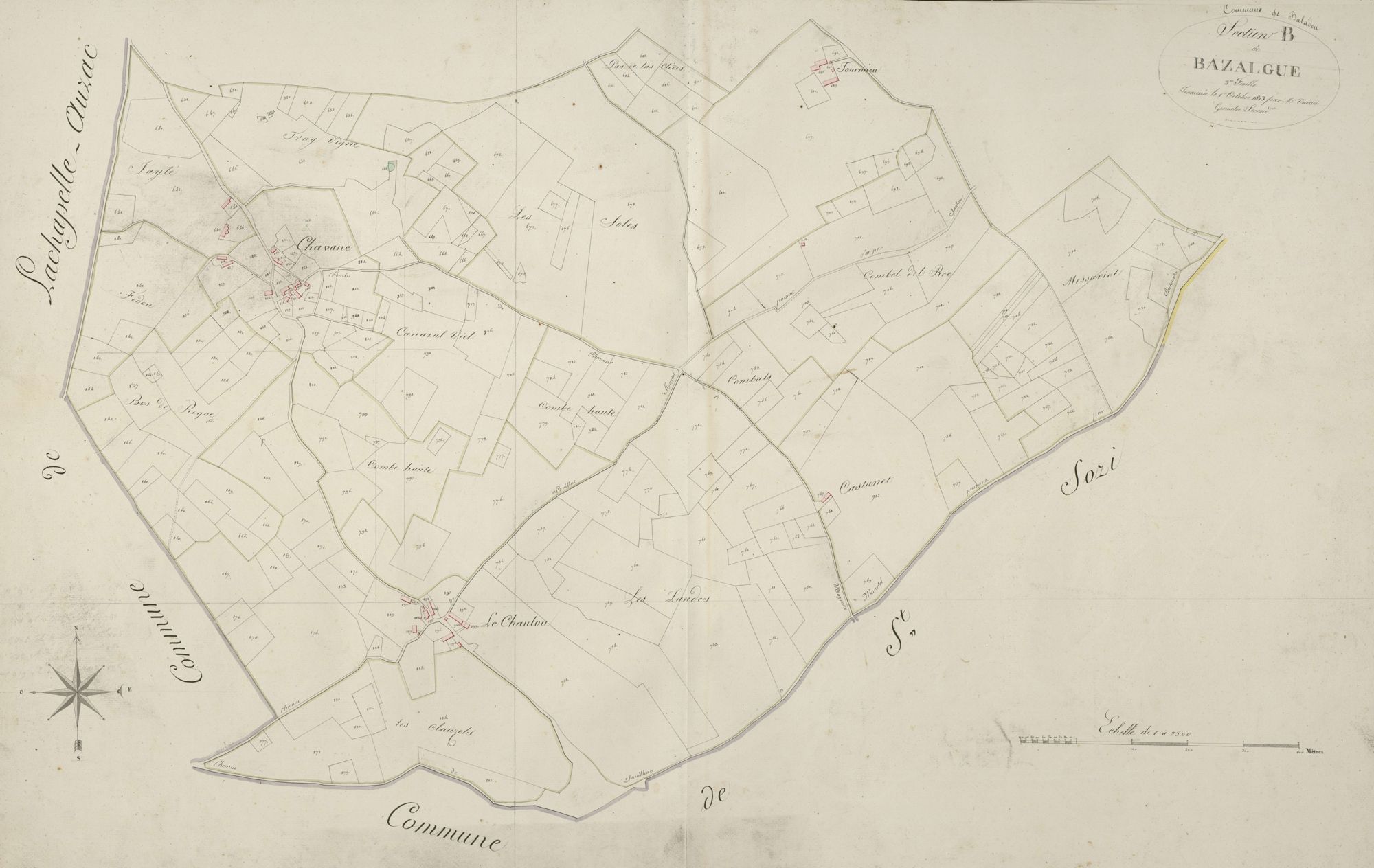 section B de Bazalgue, 3ème feuille