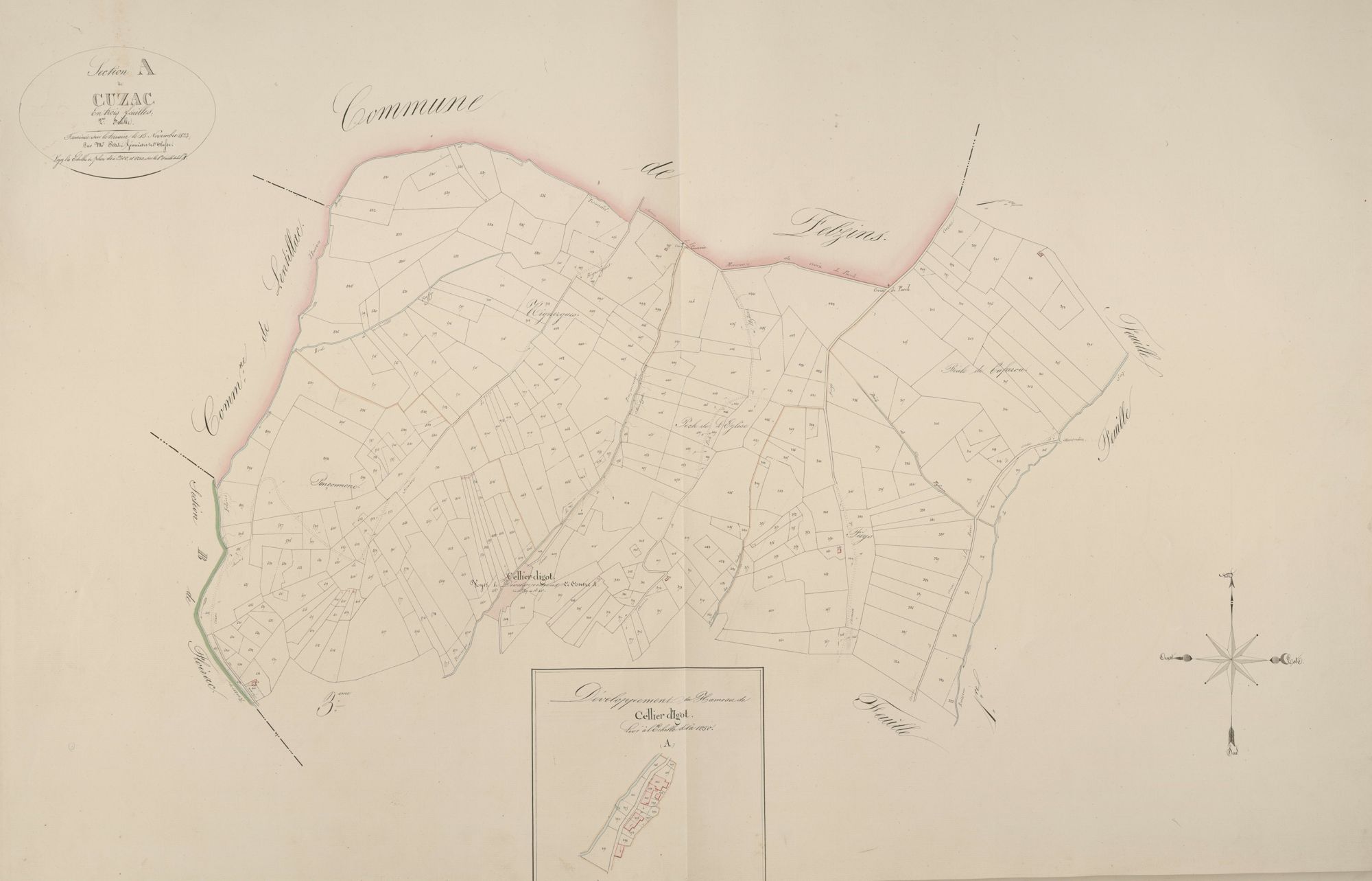 section A de Cuzac, 2ème feuille