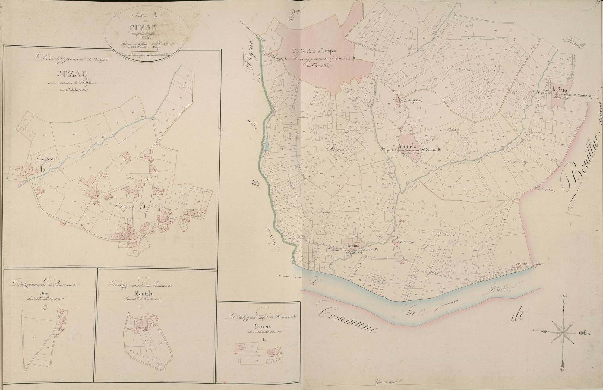 section A de Cuzac, 3ème feuille
