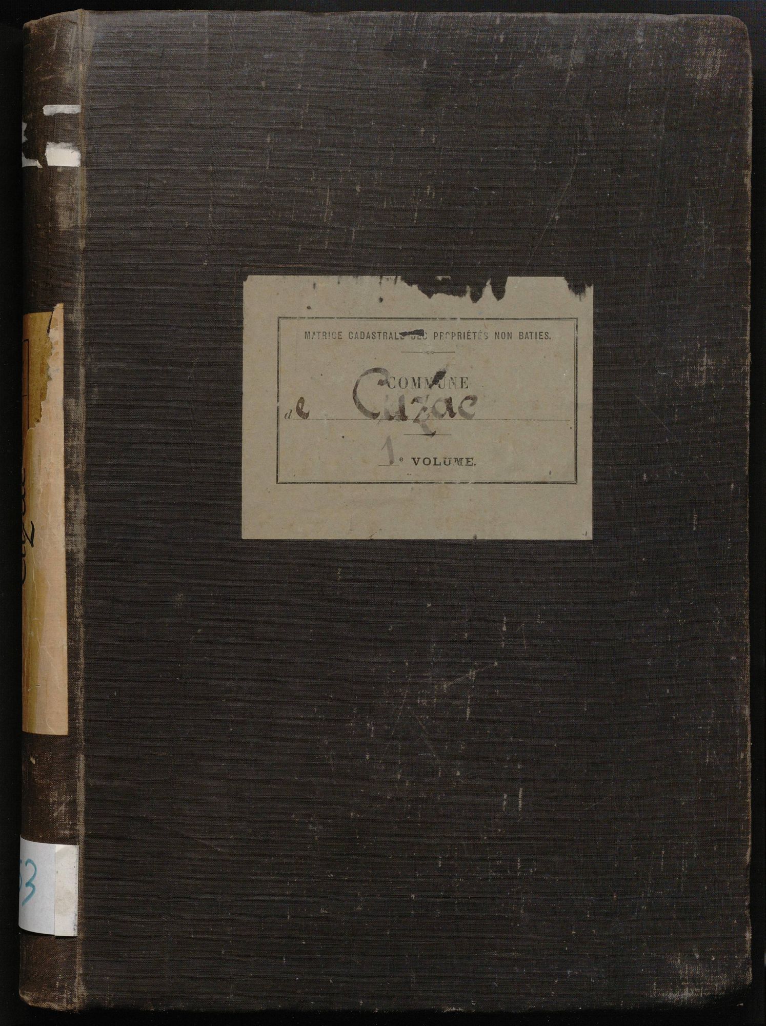 Folios 1-446. Augmentations et diminutions (1913-1932)