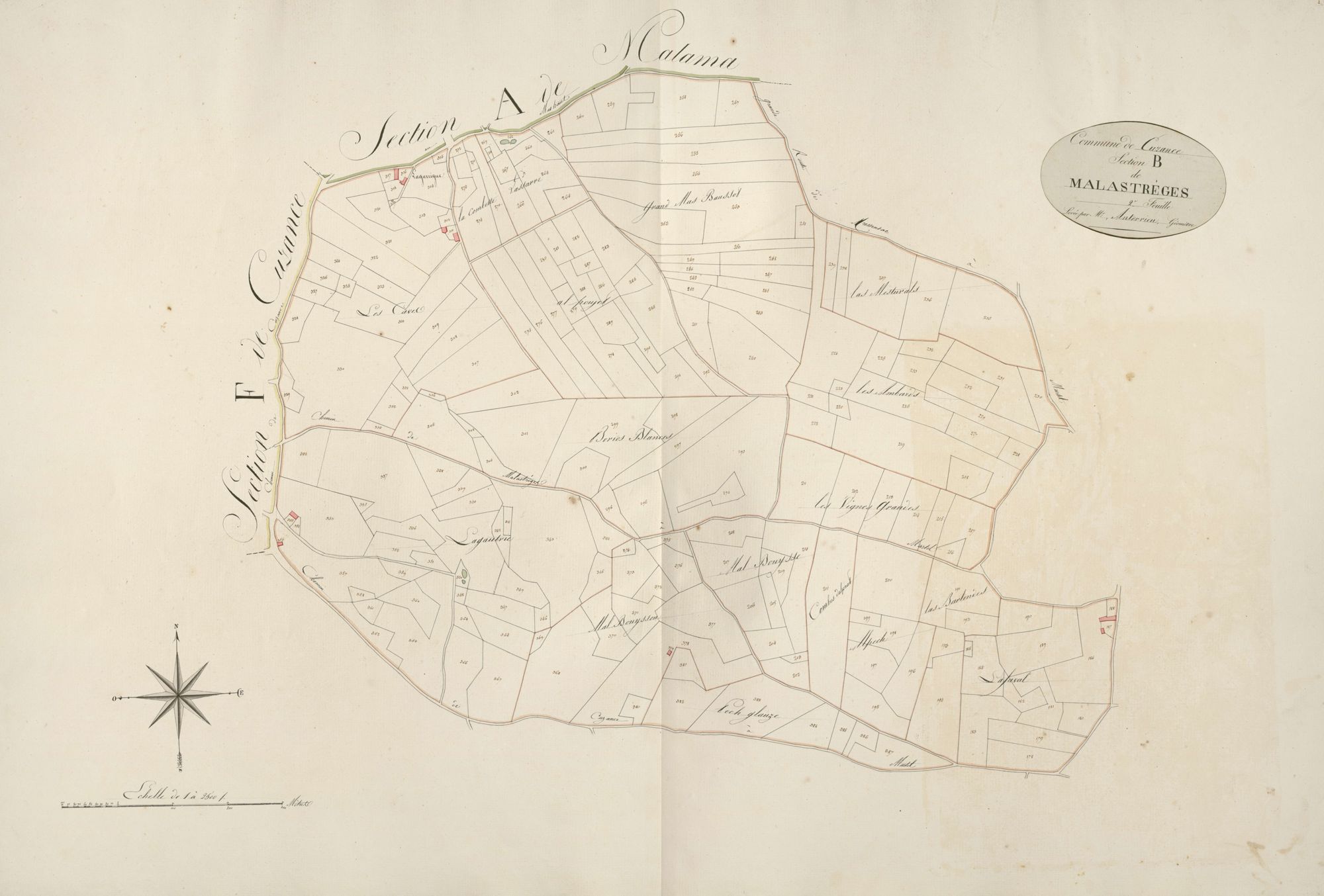 section B de Malastrèges, 2ème feuille