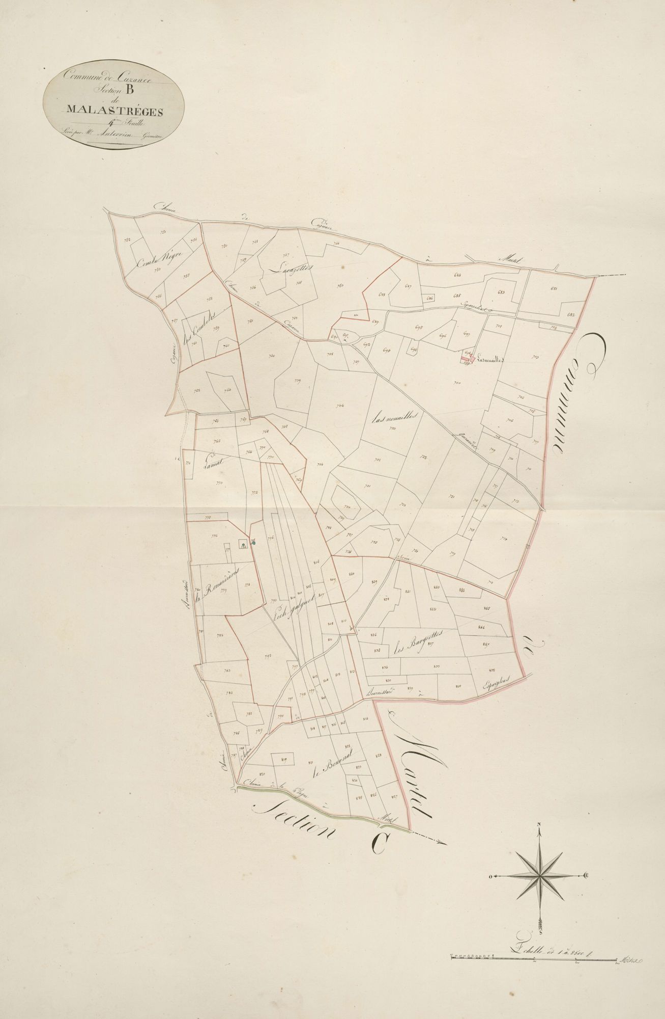 section B de Malastrèges, 4ème feuille