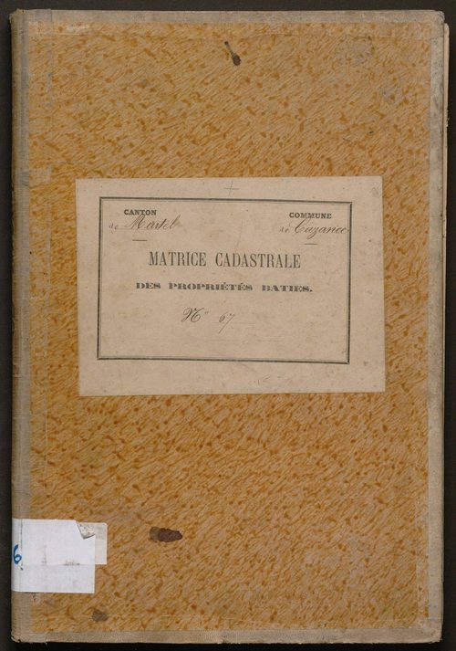 Cases 1-325. Augmentations et diminutions (1880-1891)