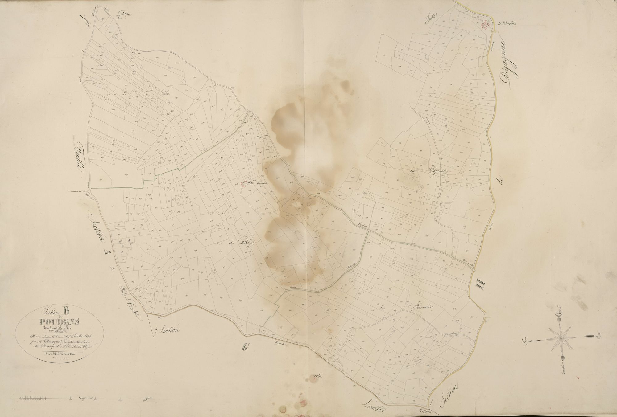 section B de Poudens, 3ème feuille