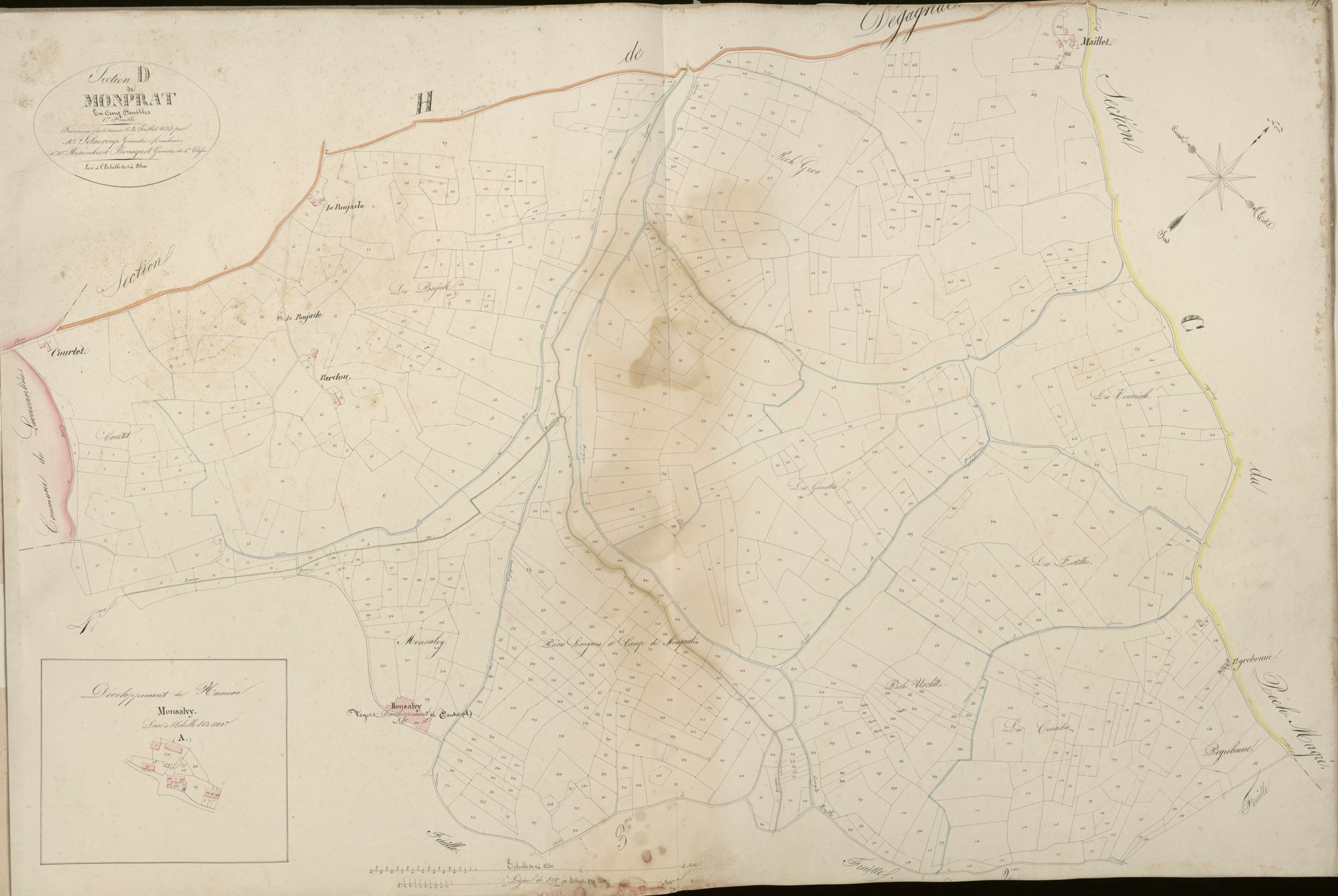 section D de Monprat, 1ère feuille