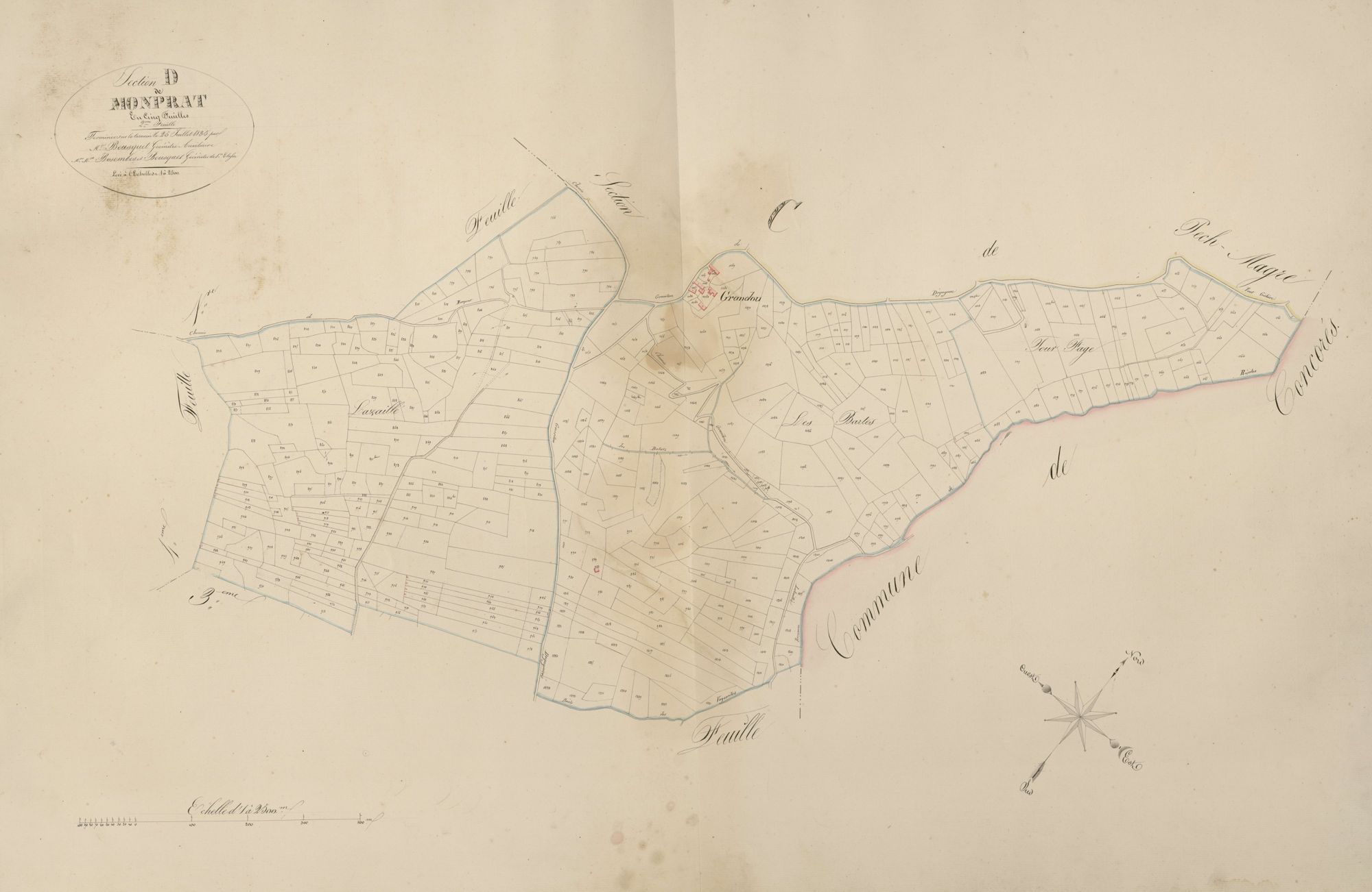 section D de Monprat, 2ème feuille