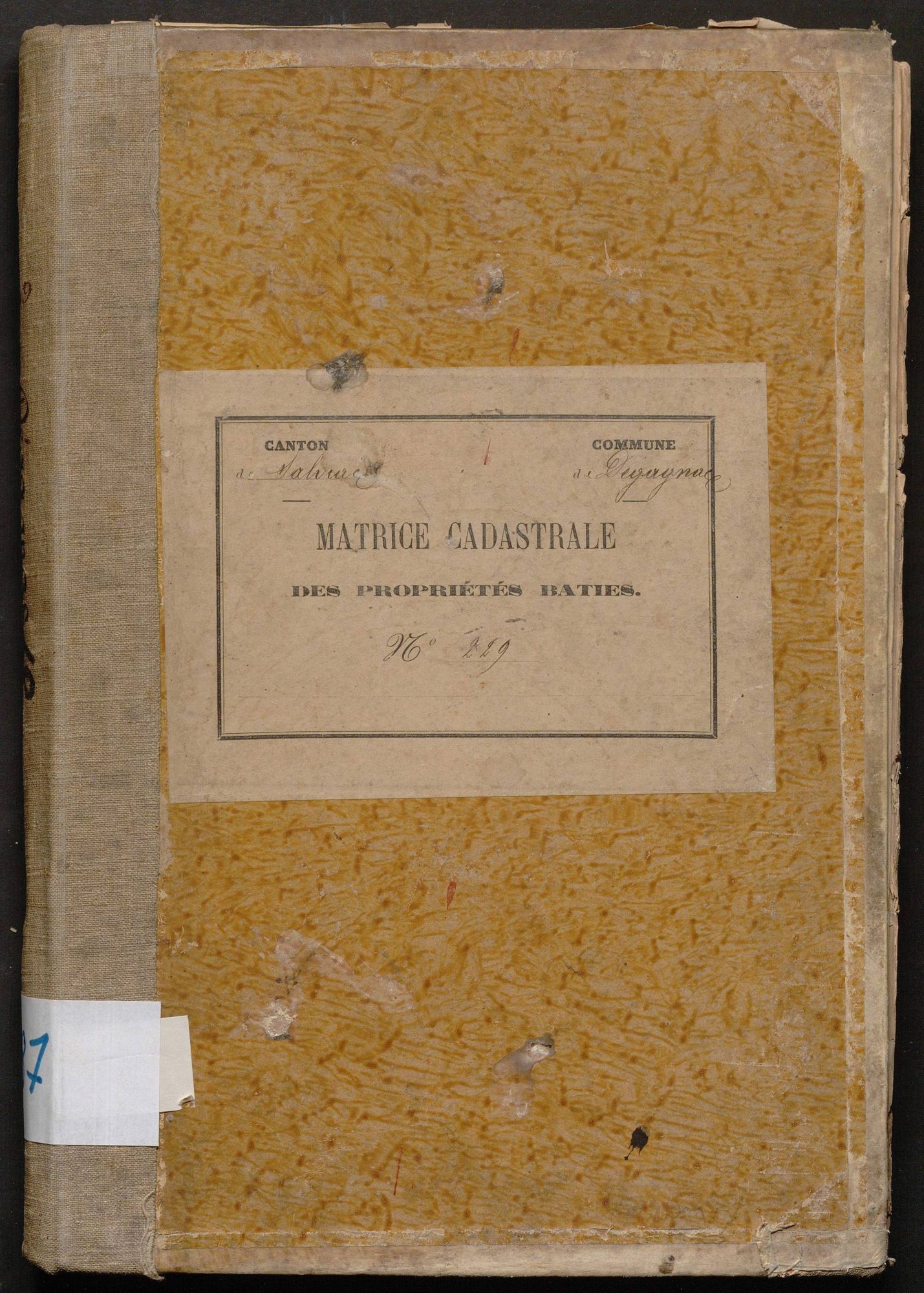 Cases 1-609. Augmentations et diminutions (1882-1891)