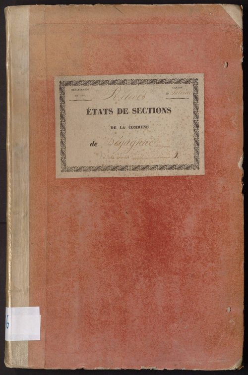 Relevés par section des numéros de parcelles de même nature des propriétés non bâties pour parvenir à une récapitulation
