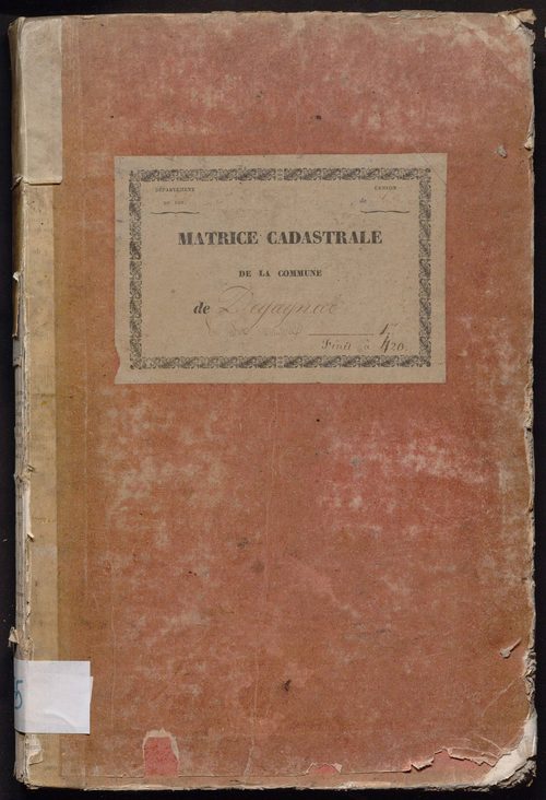 Folios 1-420. Augmentations et diminutions  (1837-1914)