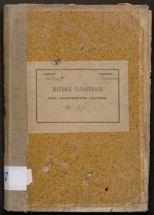 Cases 1-609. Augmentations et diminutions (1882-1891)