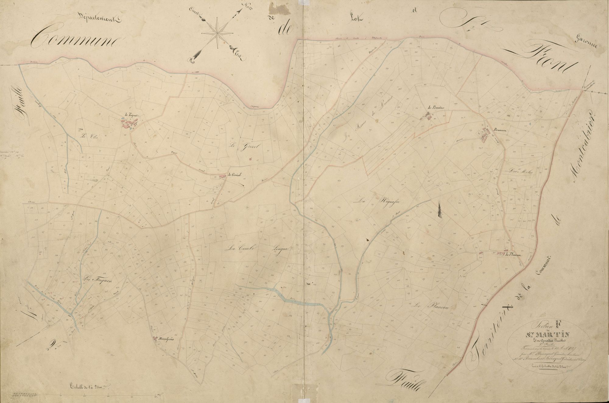 section F de Saint-Martin, 1ère feuille