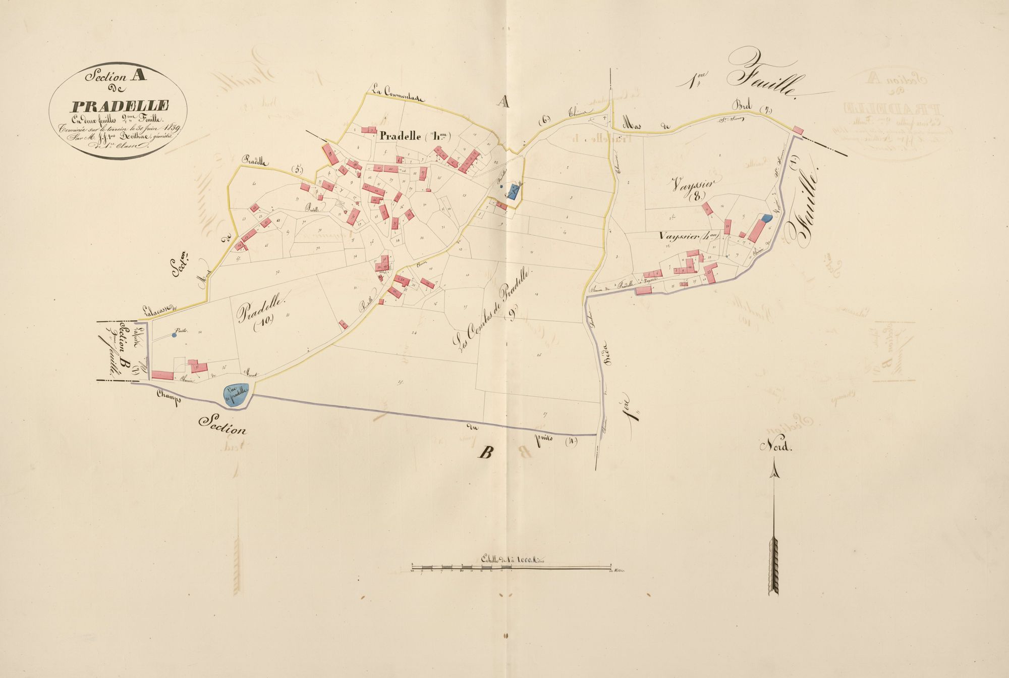section A de Pradelle, 2ème feuille