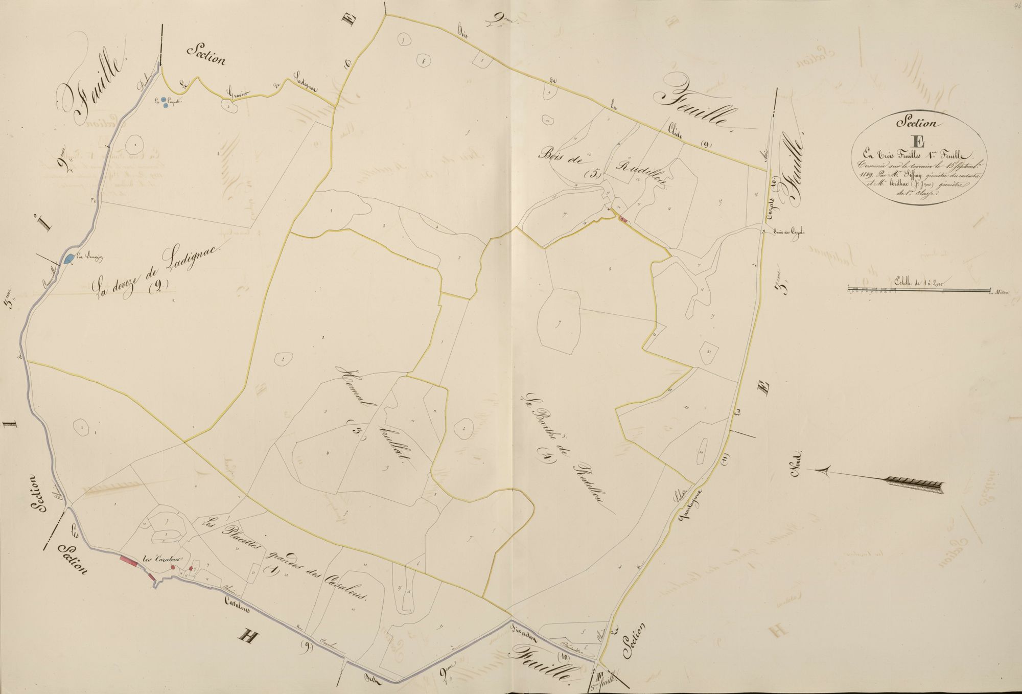 section E des Casals, 1ère feuille