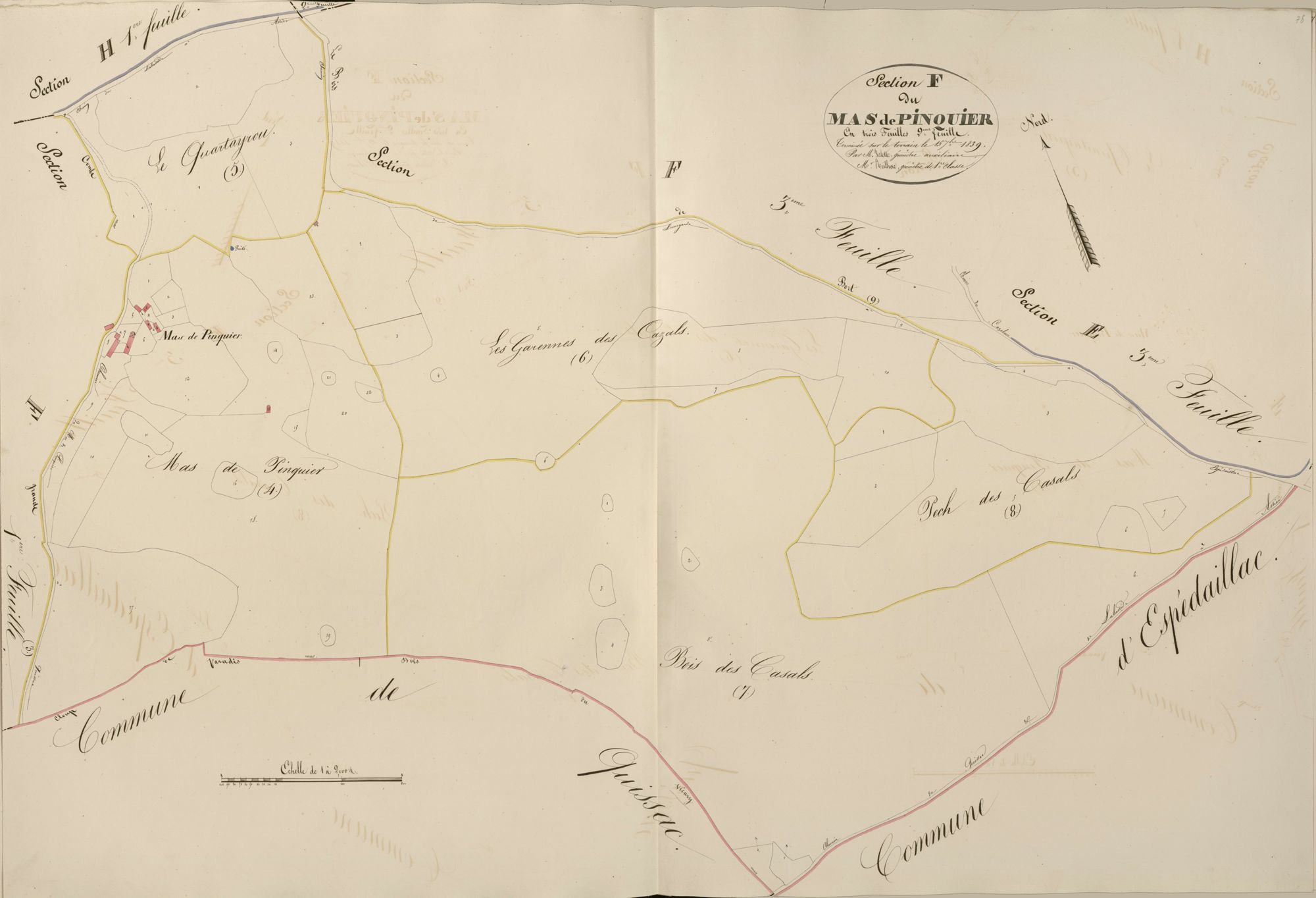 section F du Mas de Pinquier, 2ème feuille