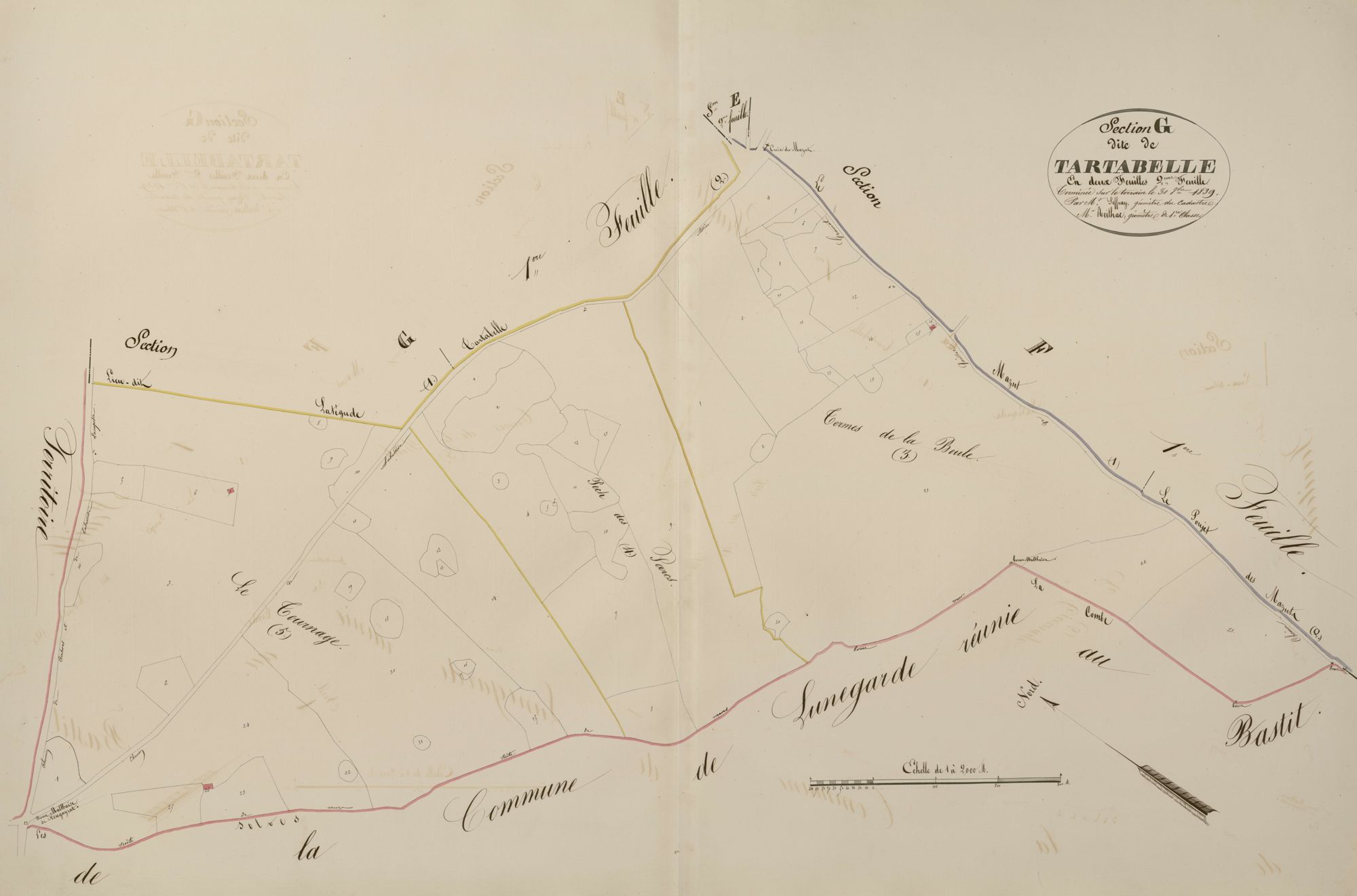 section G de Tartabelle, 2ème feuille