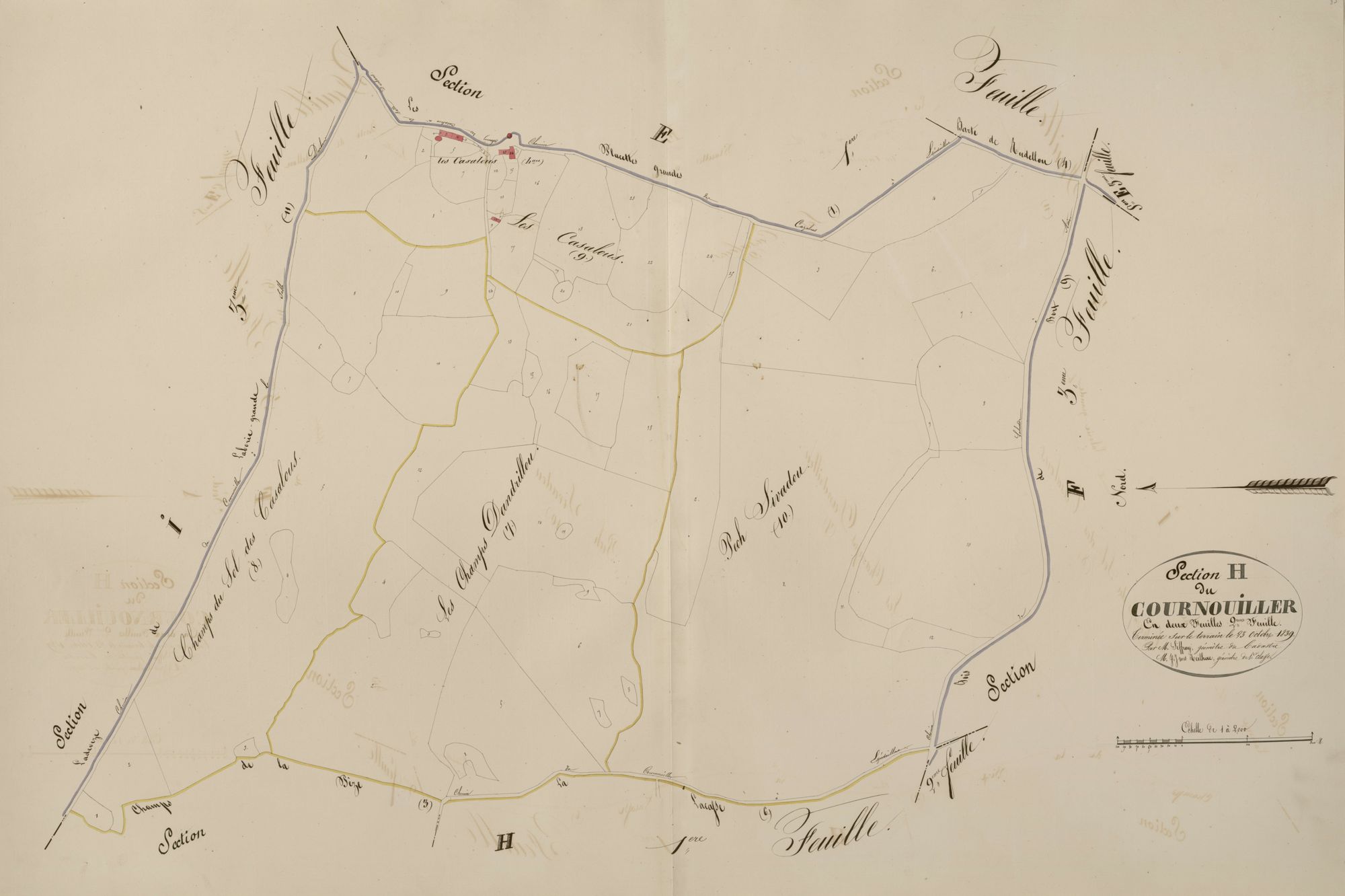 section H du Cornouiller, 2ème feuille