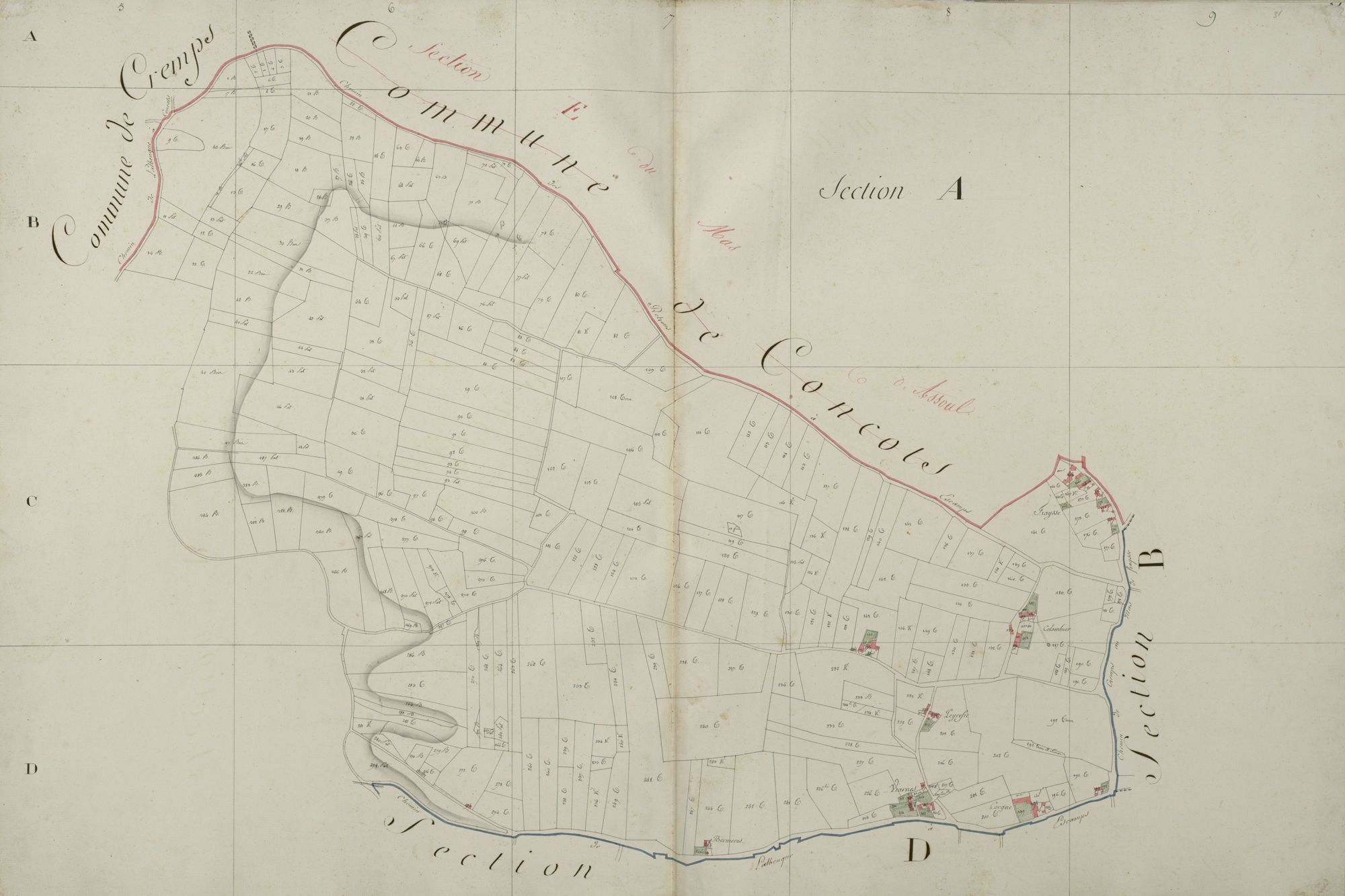 section A du Colombier, 2ème feuille