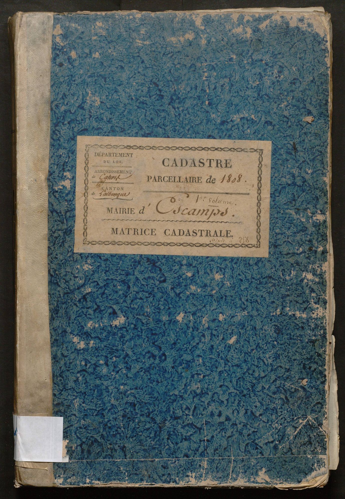 Folios 1-258. Augmentations et diminutions (1869-1914)