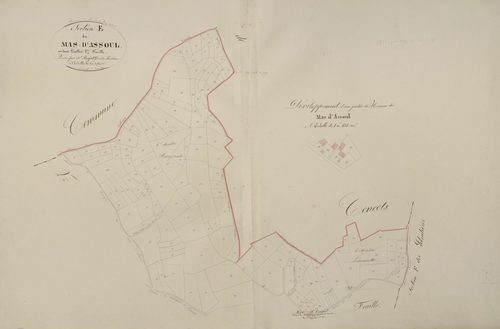 section E du Mas d'Assoul, 1ère feuille