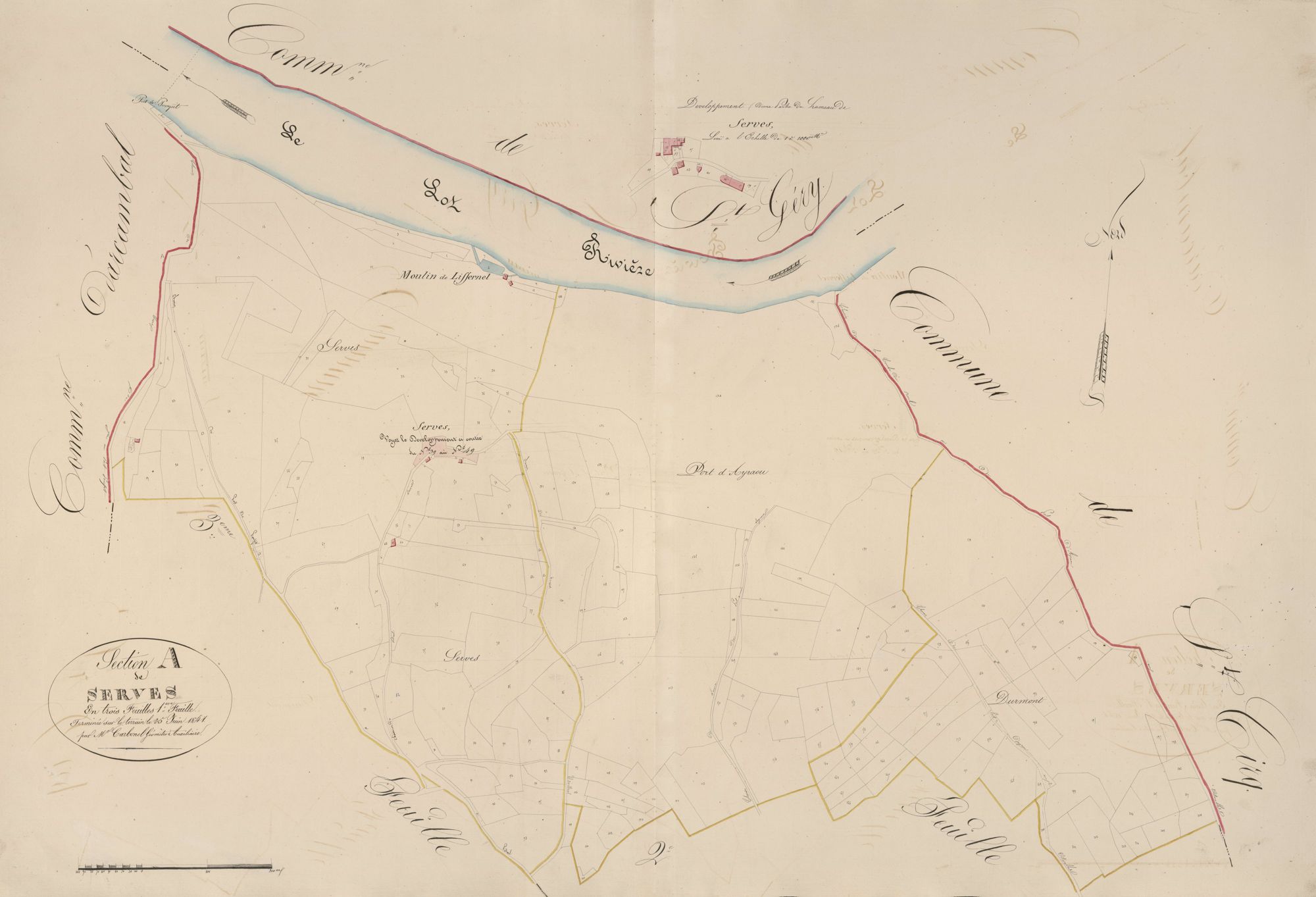 section A de Serves, 1ère feuille