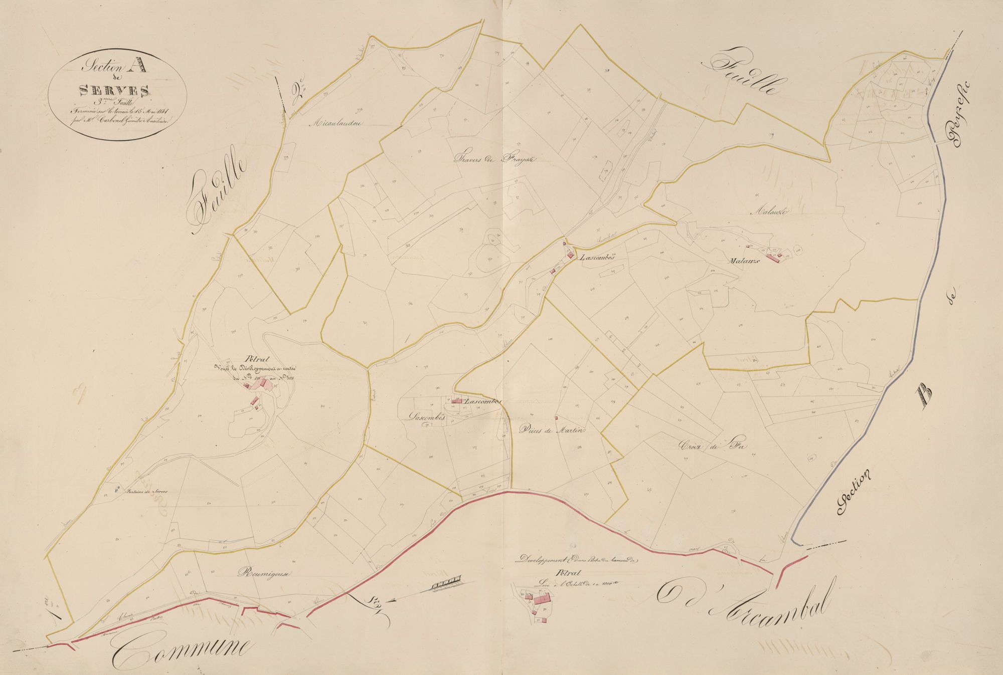 section A de Serves, 3ème feuille