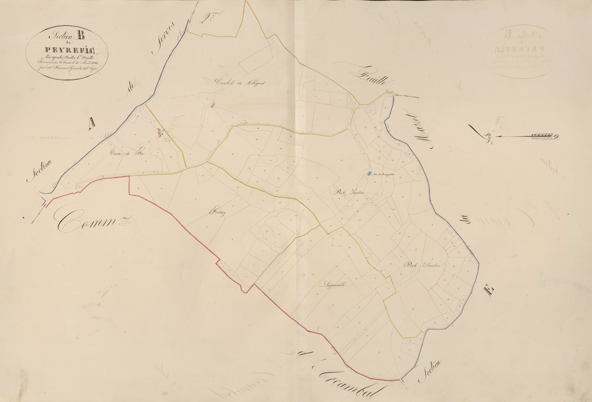 section B de Peyrefic, 1ère feuille