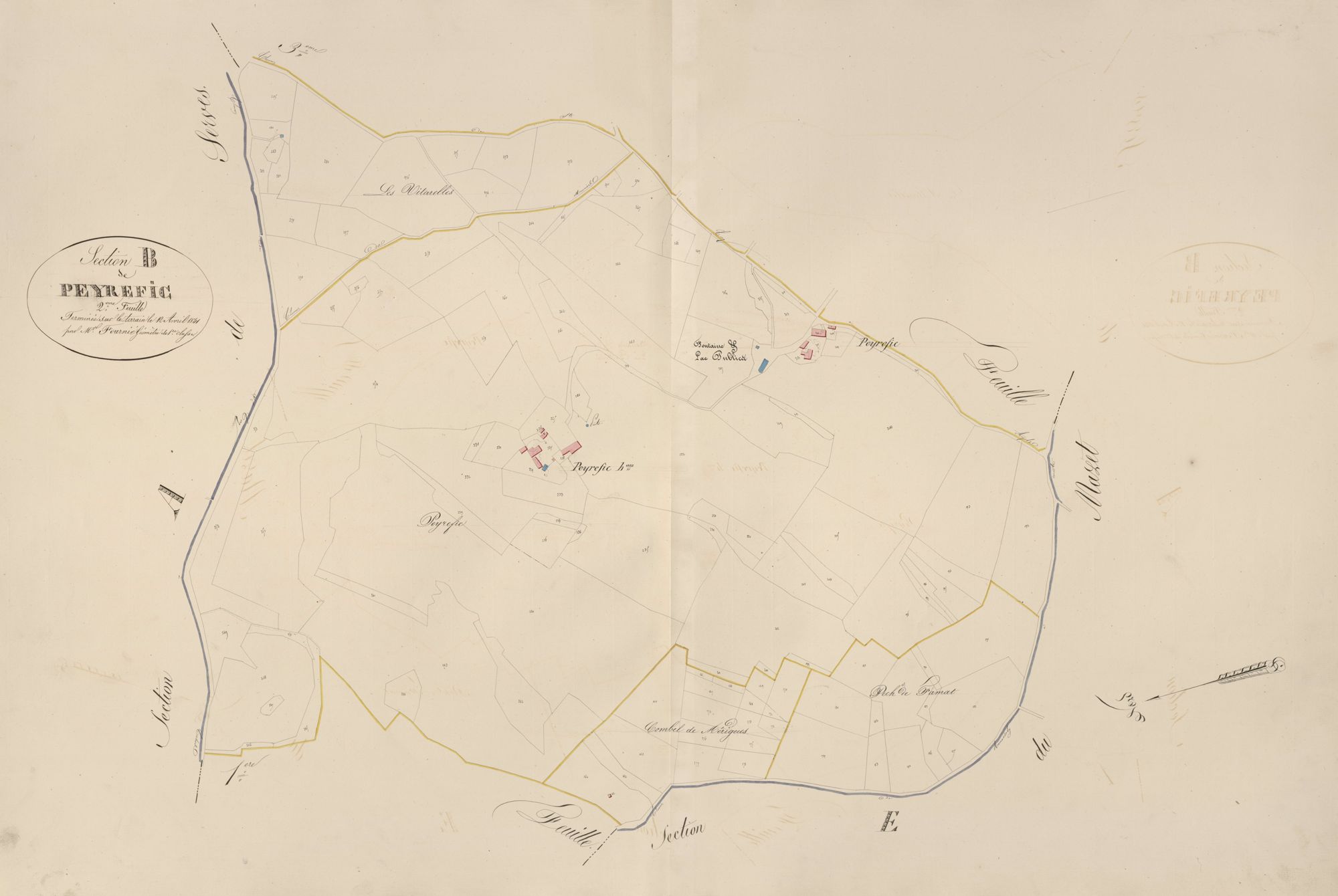 section B de Peyrefic, 2ème feuille