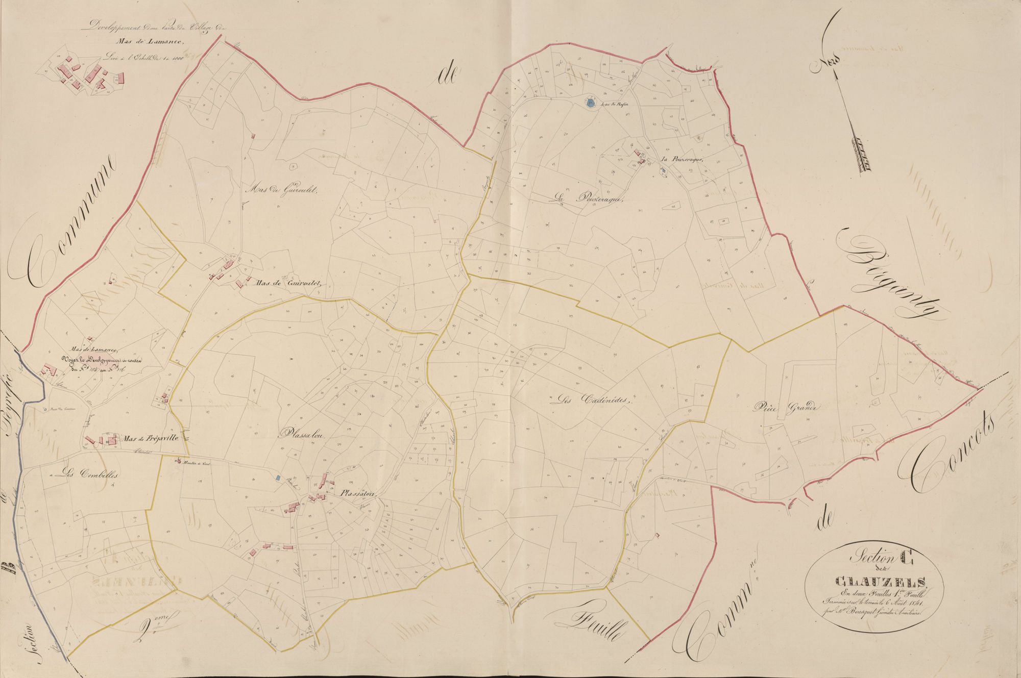 section C des Clauzels, 1ère feuille
