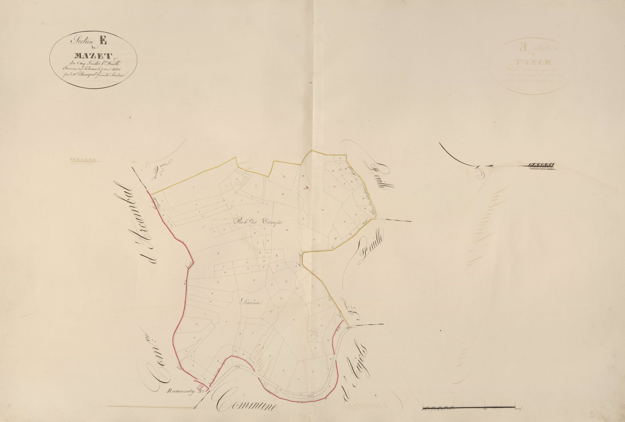 section E de Mazet, 1ère feuille