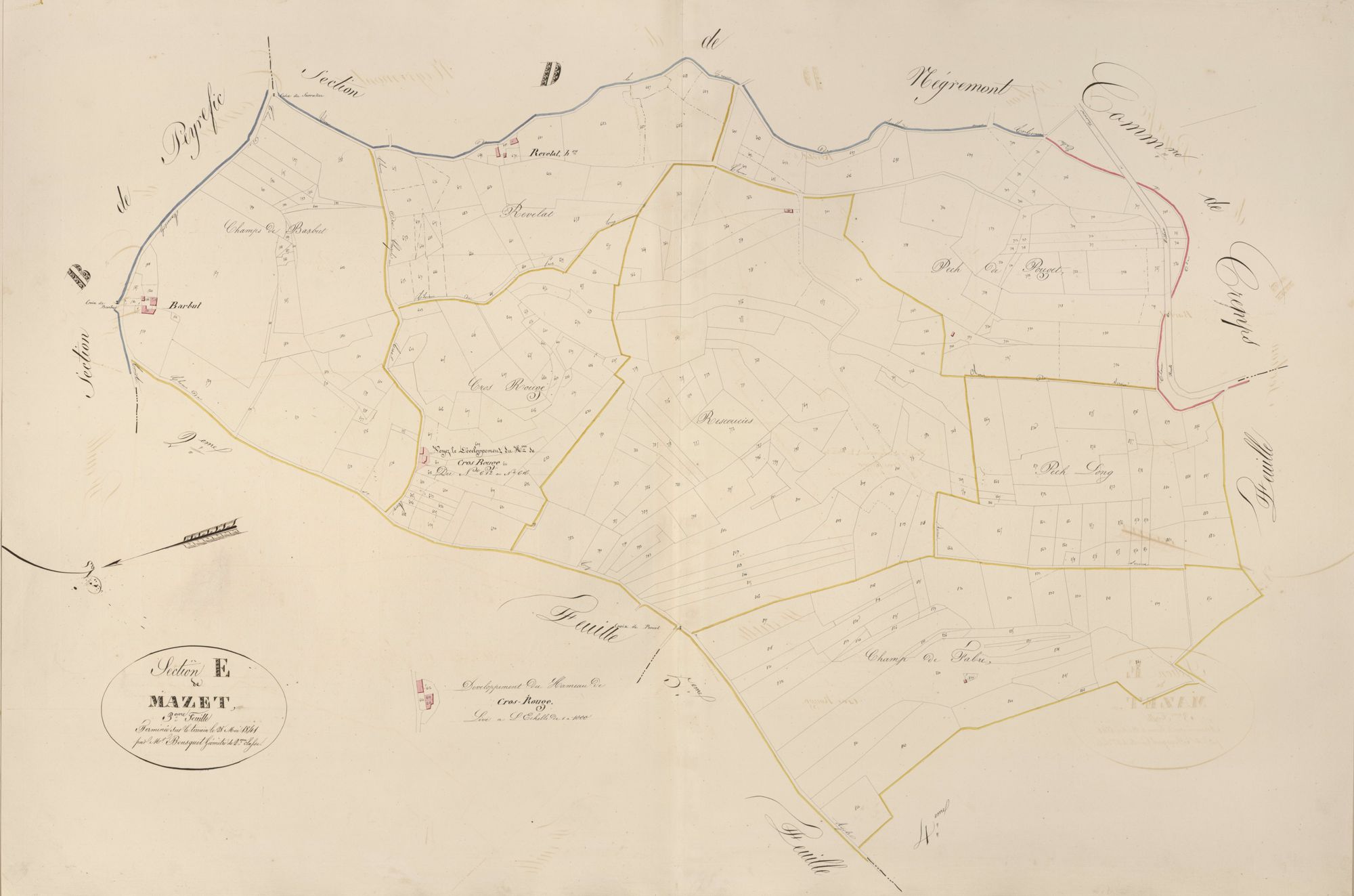 section E de Mazet, 3ème feuille