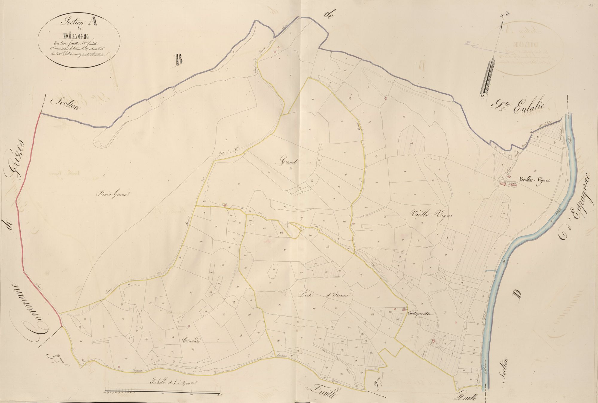 section A de Diege, 1ère feuille