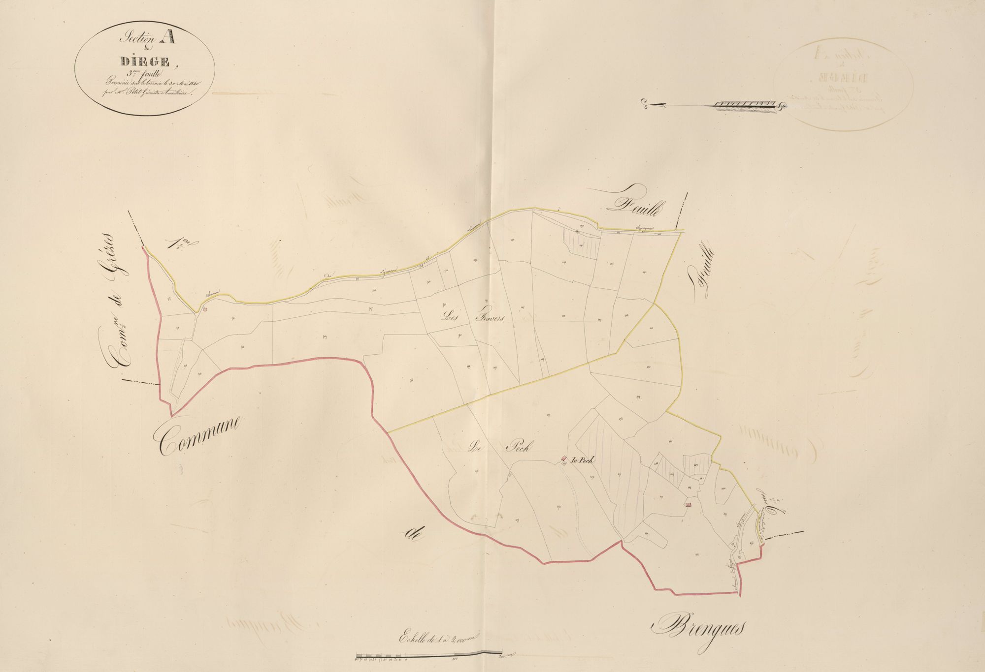 section A de Diege, 3ème feuille